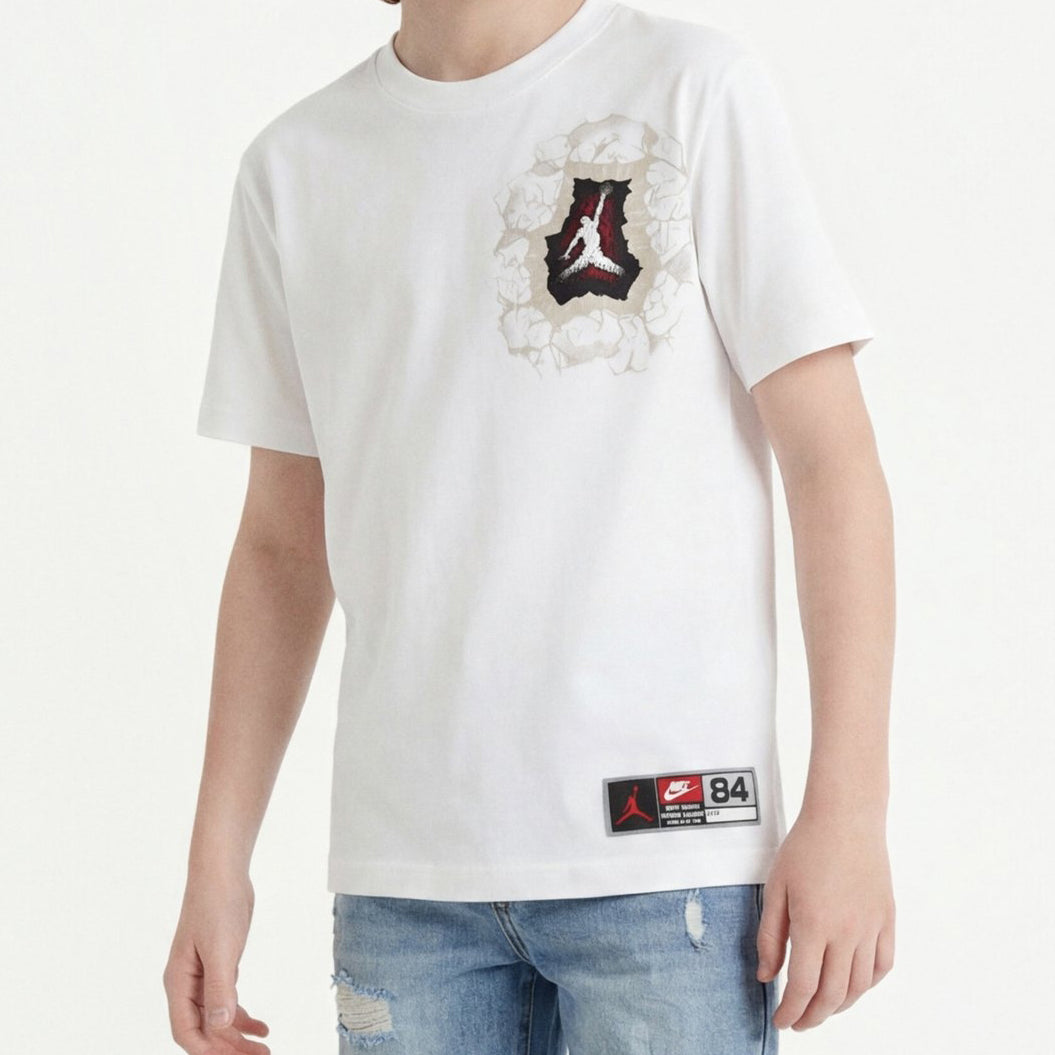 Jordan Breakthrough Jersey T-Shirt White 95F605-782 – T-shirt bambino unisex cotone poliestere