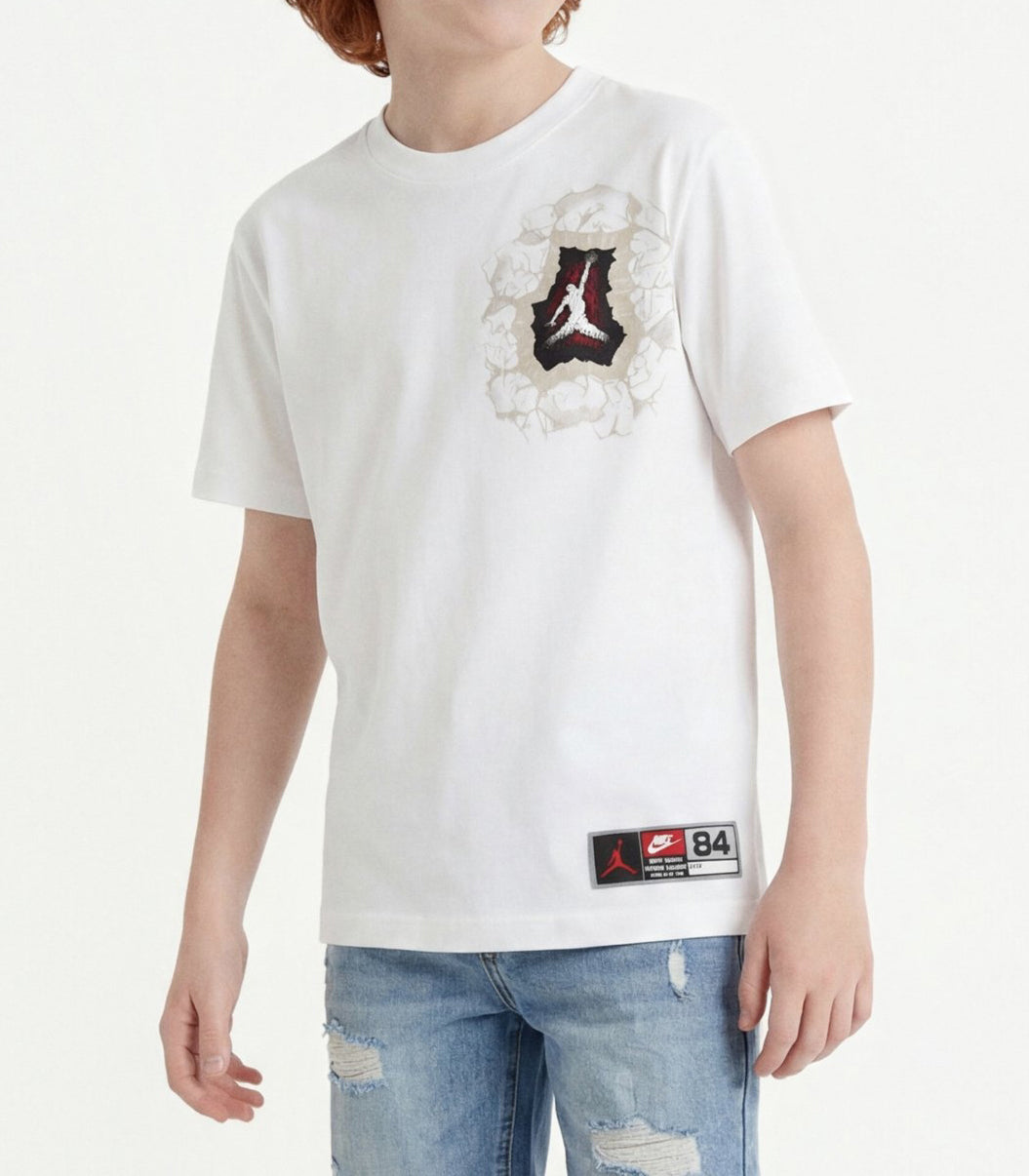 Jordan Breakthrough Jersey T-Shirt White 95F605-782 – T-shirt bambino unisex cotone poliestere