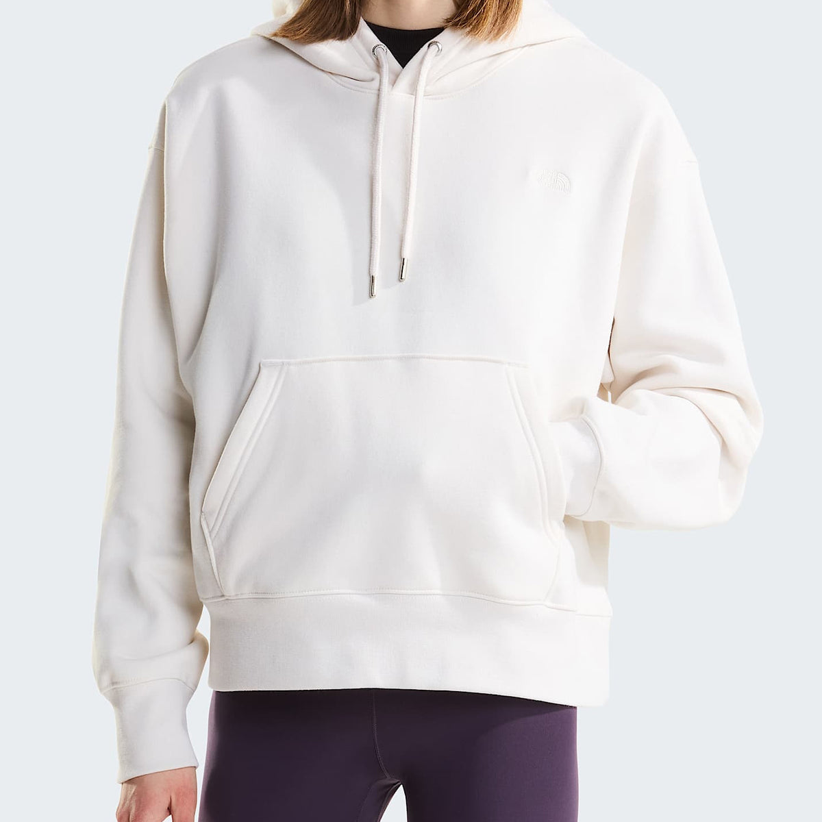 Felpa con cappuccio The North Face Essential Simple Dome Boxy NF0A8HBX3IE1 White Dune Donna