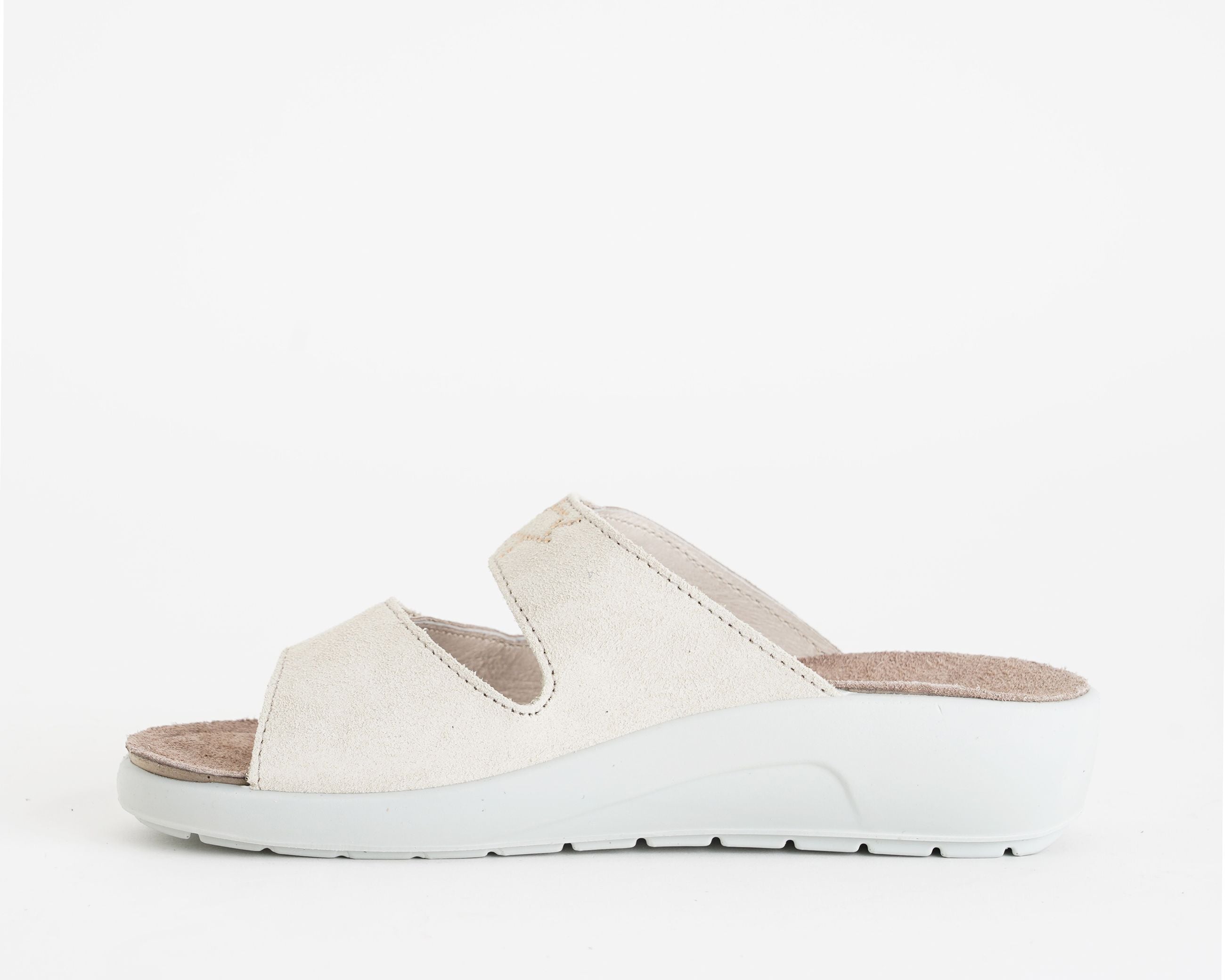 Ciabatta a due fasce Melluso Q60238Q Beige Donna