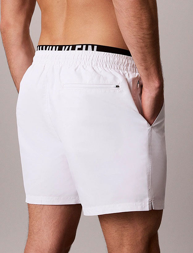 Pantaloncini da bagno Calvin Klein Intense Power LV00N61015-100 White Uomo