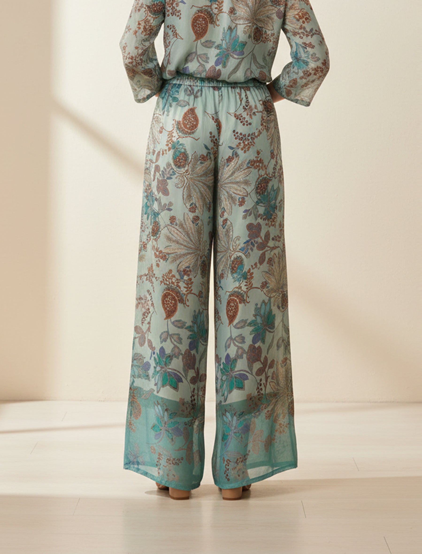 Pantaloni stampati SS64125KF Aggel Multicolore