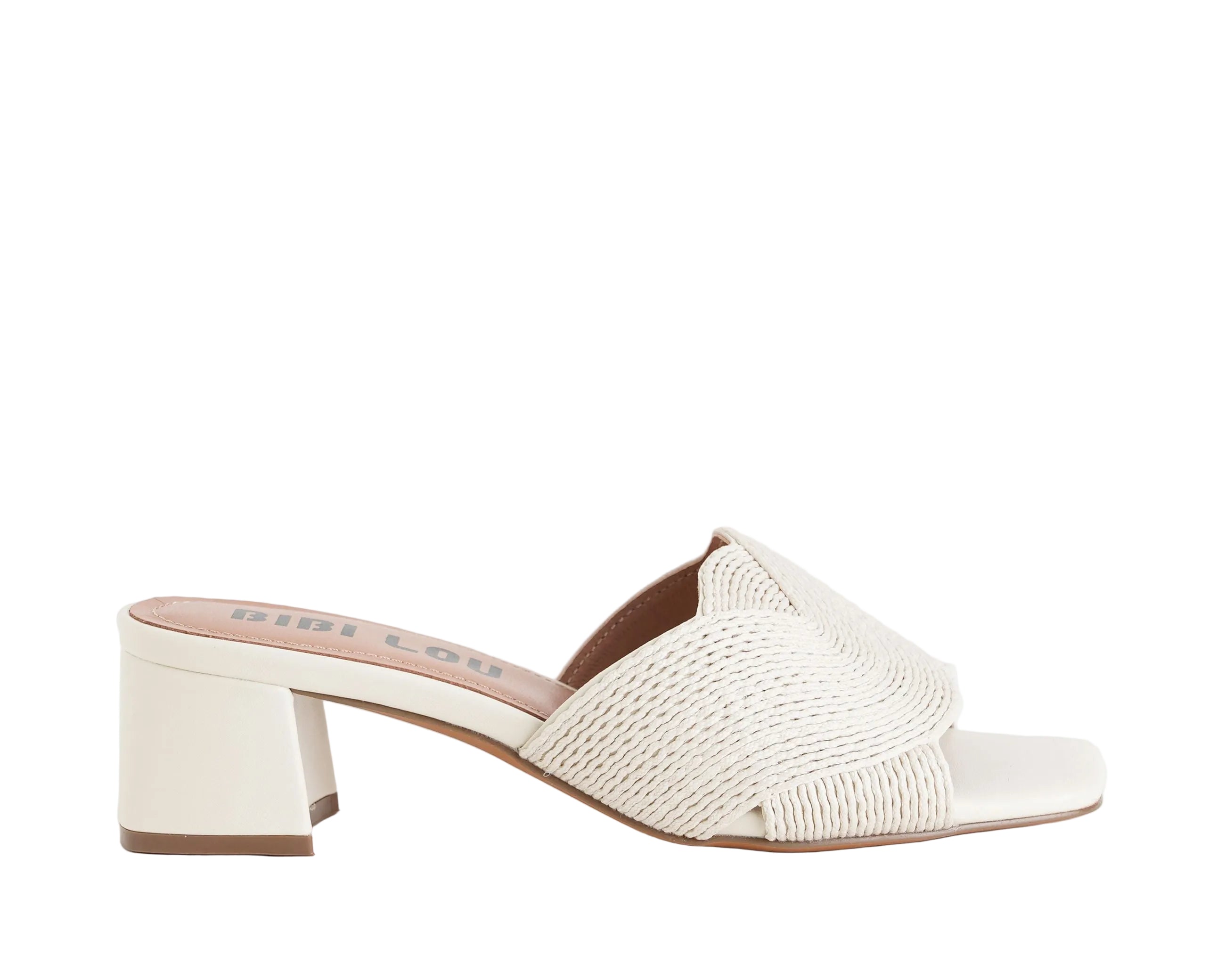 Sandali con tacco Bibi Lou 879Z94HG da donna, tomaia in tessuto e similpelle, tacco 45 mm