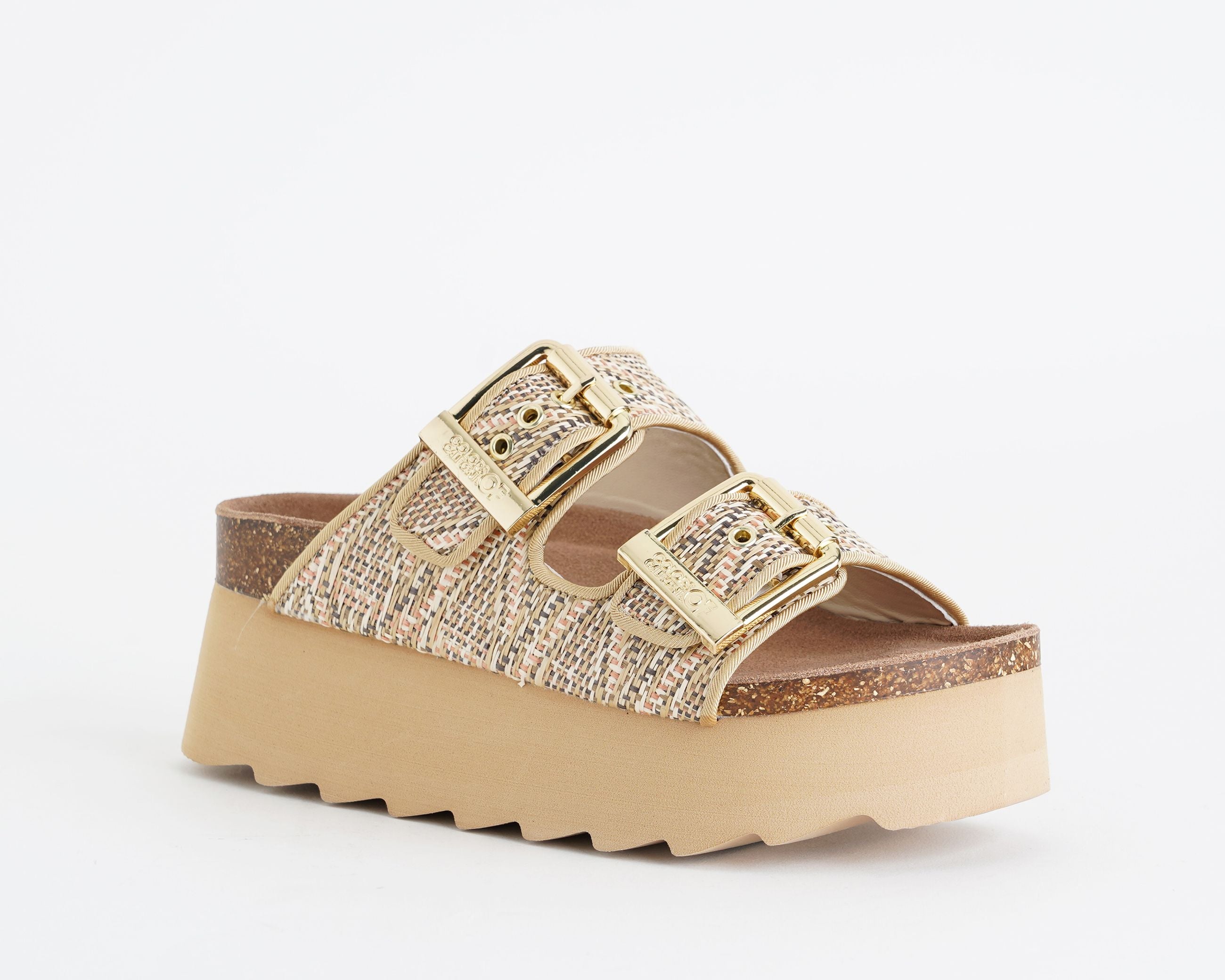 `Sandalo platform Colors of California HC.BES602 Natural (NAT) Donna`