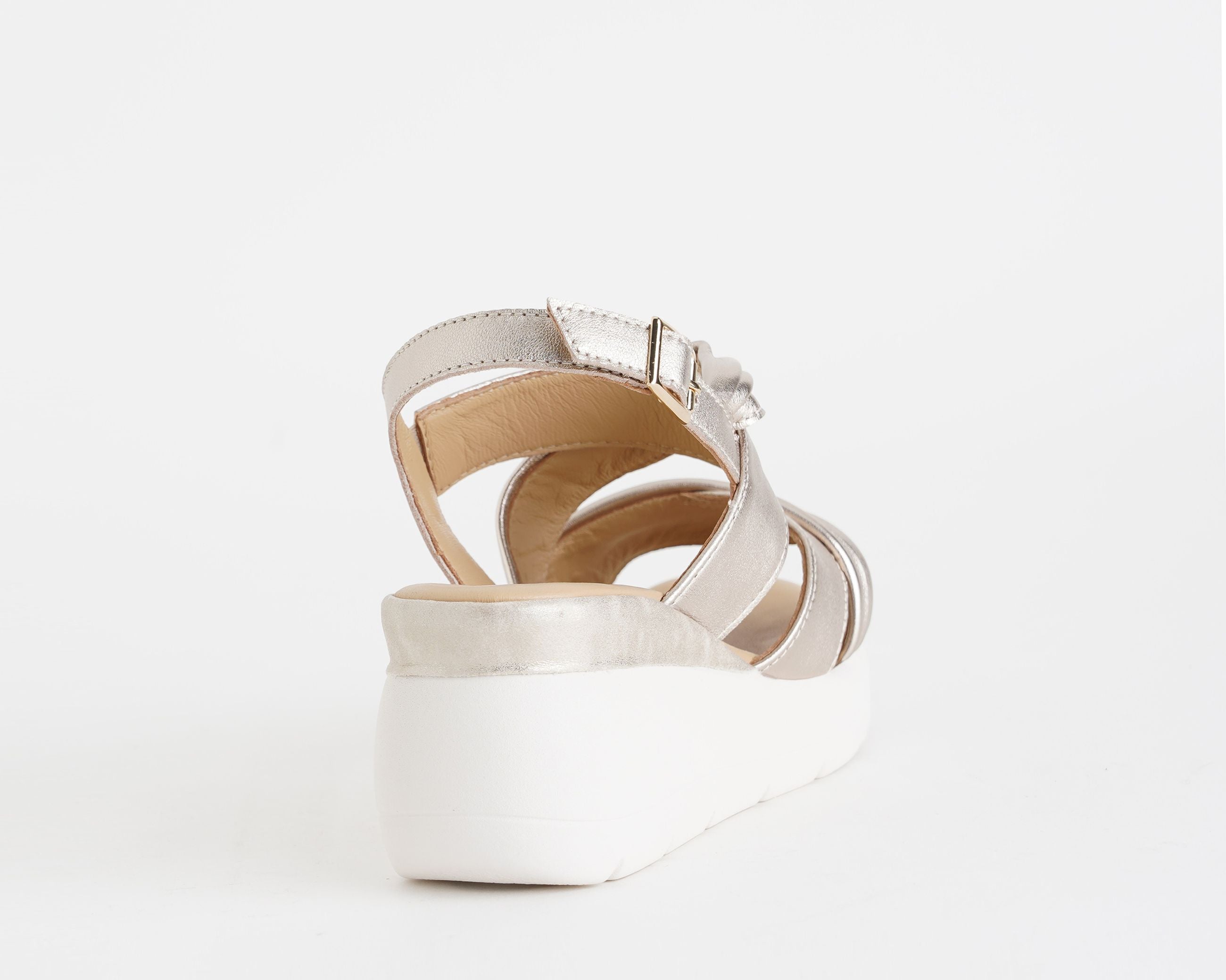Sandalo con zeppa MELLUSO 019278 Platino