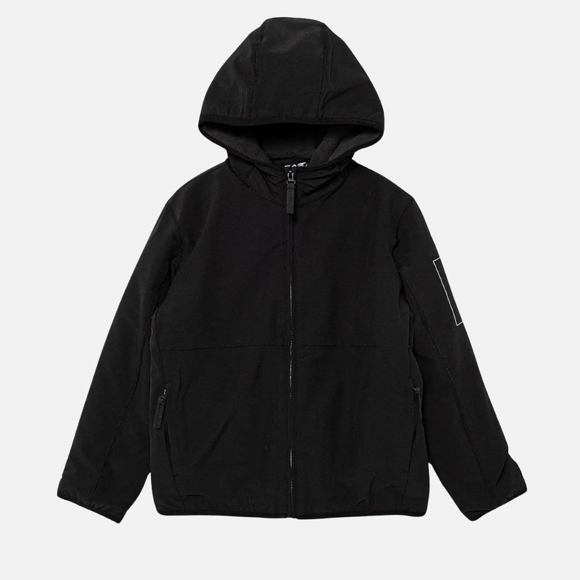 Felpa con cappuccio EA7 7B000166AF16826 Nero Bambino