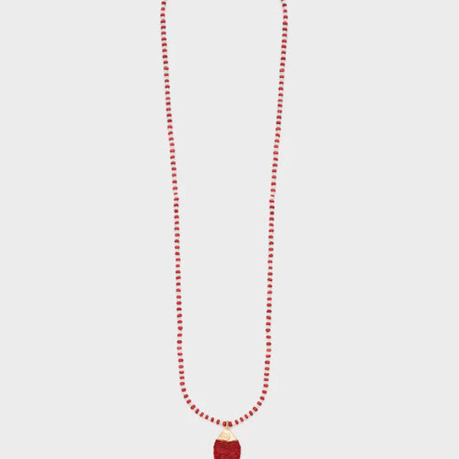 Collana lunga Nalì Partenope KACL0022 Oro/Rosso