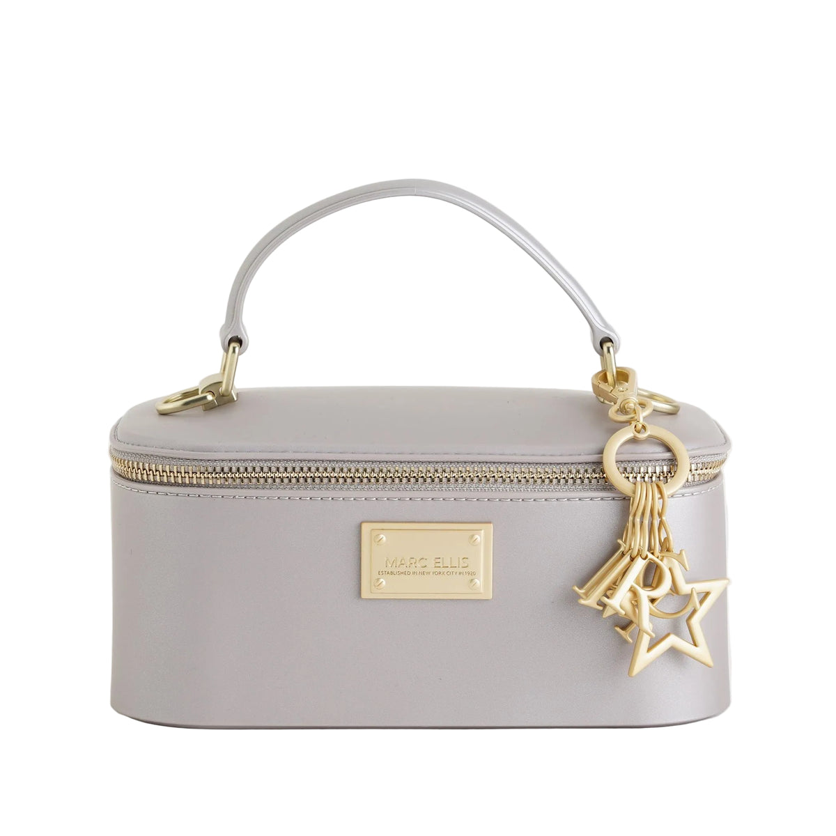 Borsa a mano Marc Ellis Flat Drop Dark Taupe/Matt Gold Donna