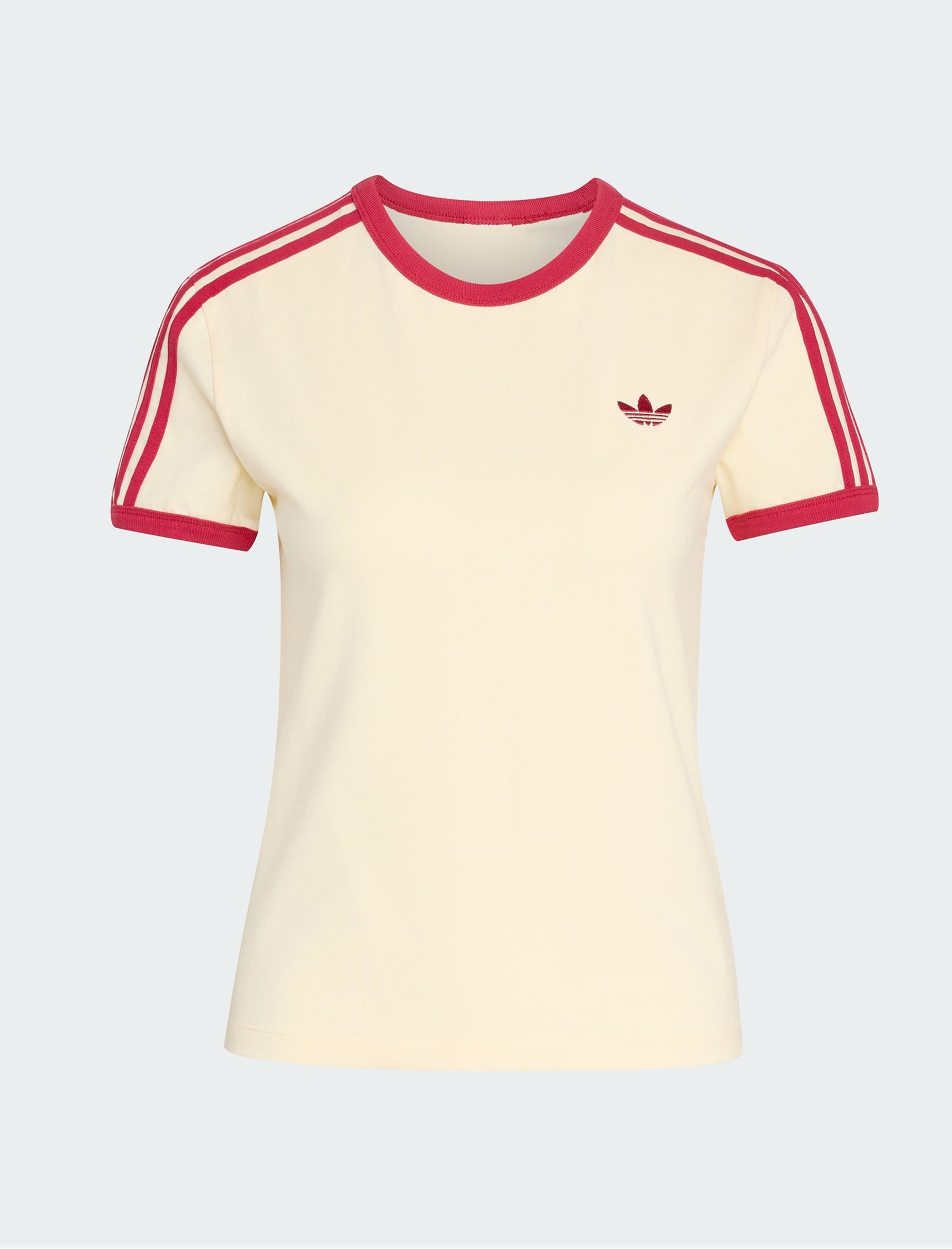 T-Shirt Adidas 3 Strisce Slim KS4780 Warm Vanilla / Team Victory Red