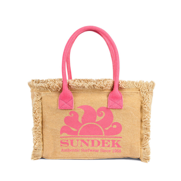 Tote Bag regular Sundek con effetto stone washed AW909ABCA600 Durian