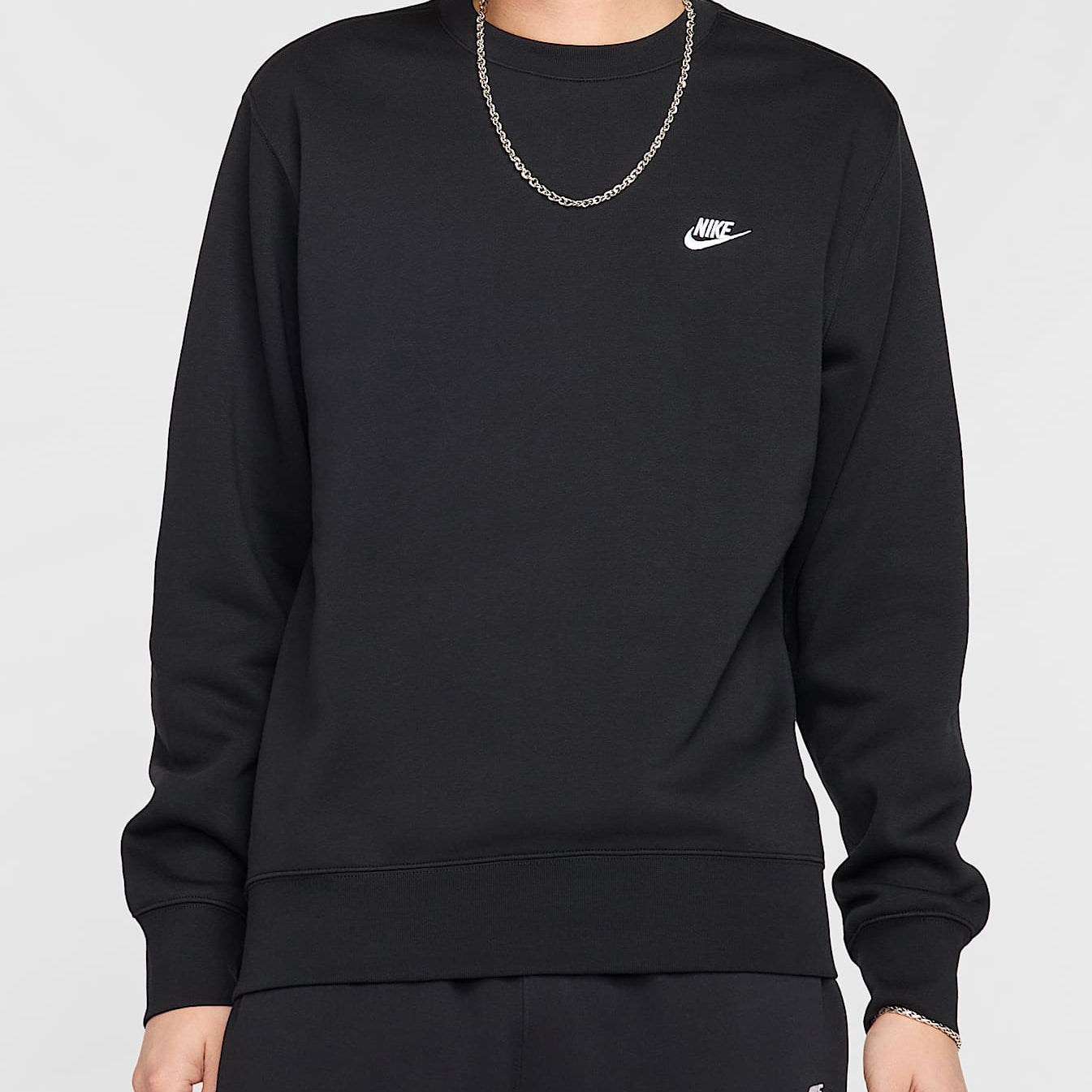 Felpa girocollo Nike Club FN3886 010 Uomo