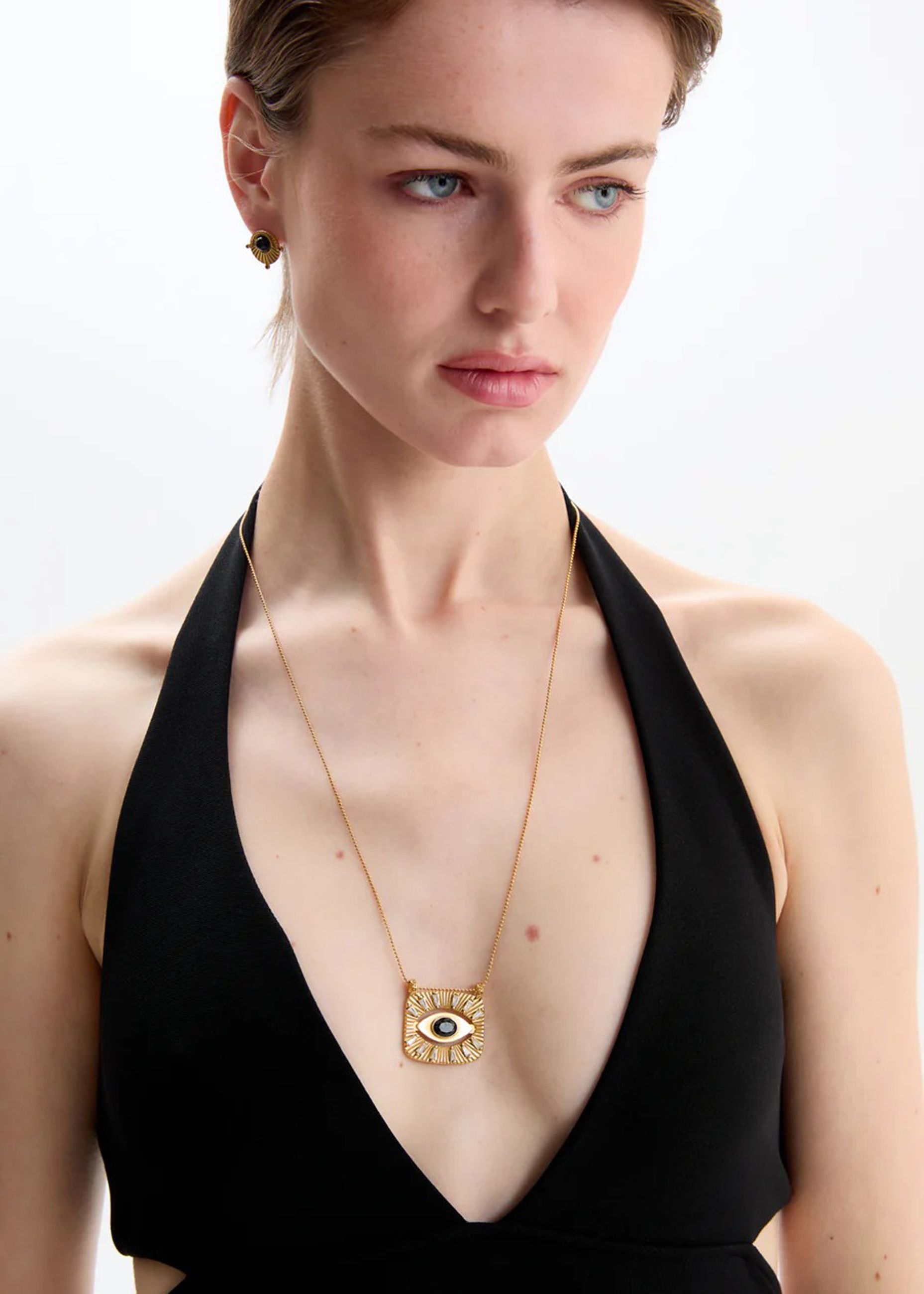 Collana Nali' Occhio+Pietre PWCL0022 Oro