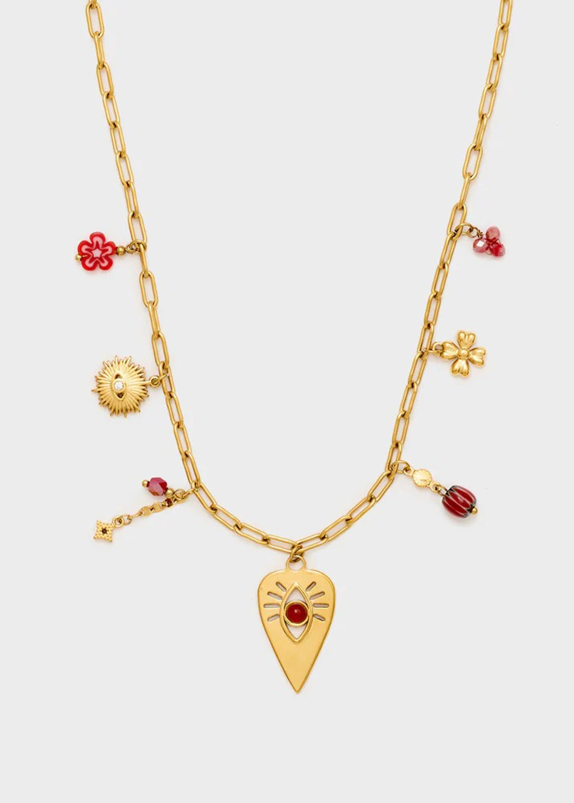Collana Nali' Multicharms acc.inos LNCL0191 Oro