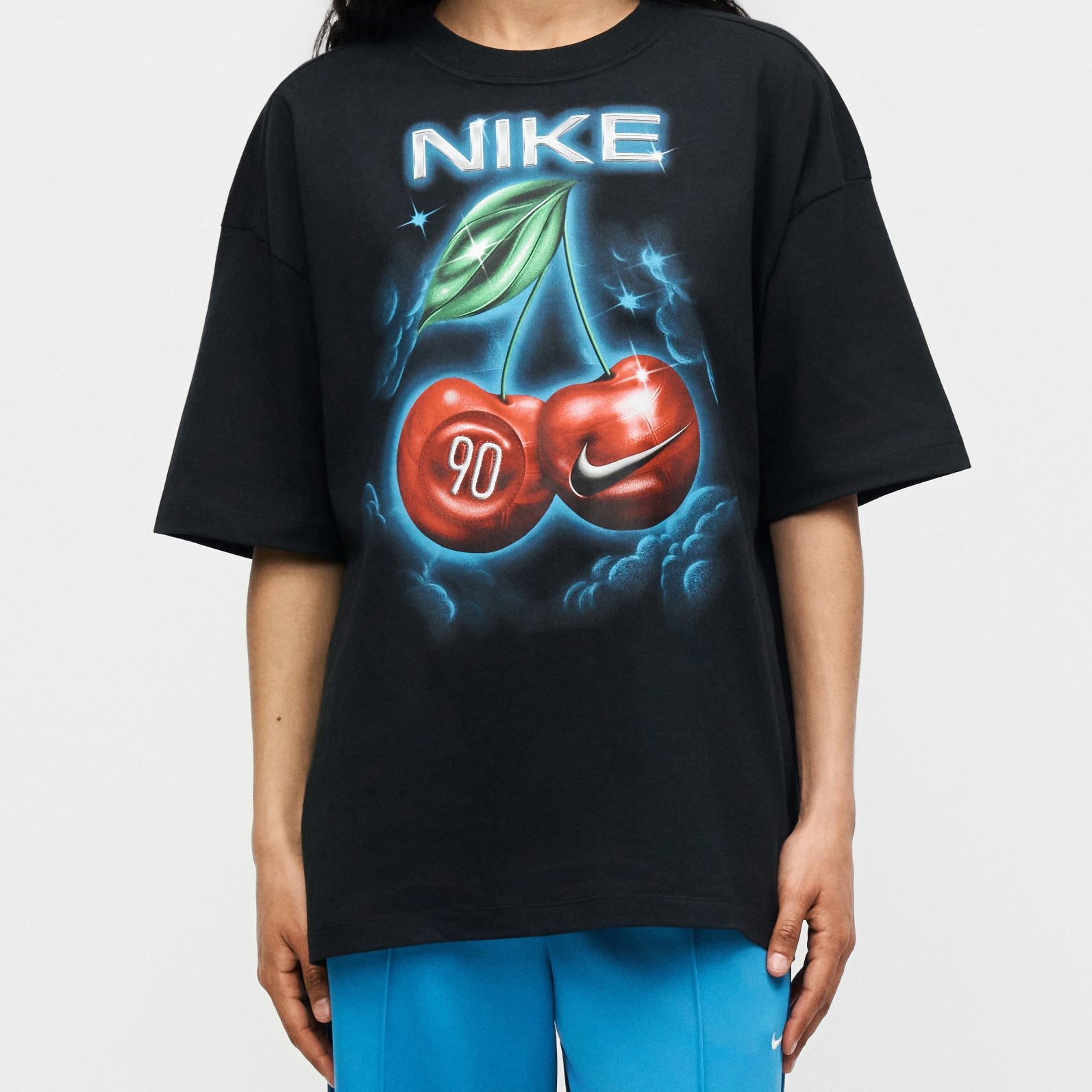 T-Shirt Oversize Nike Sportswear Classic IR7836-010 Donna Black | Manfrellotti