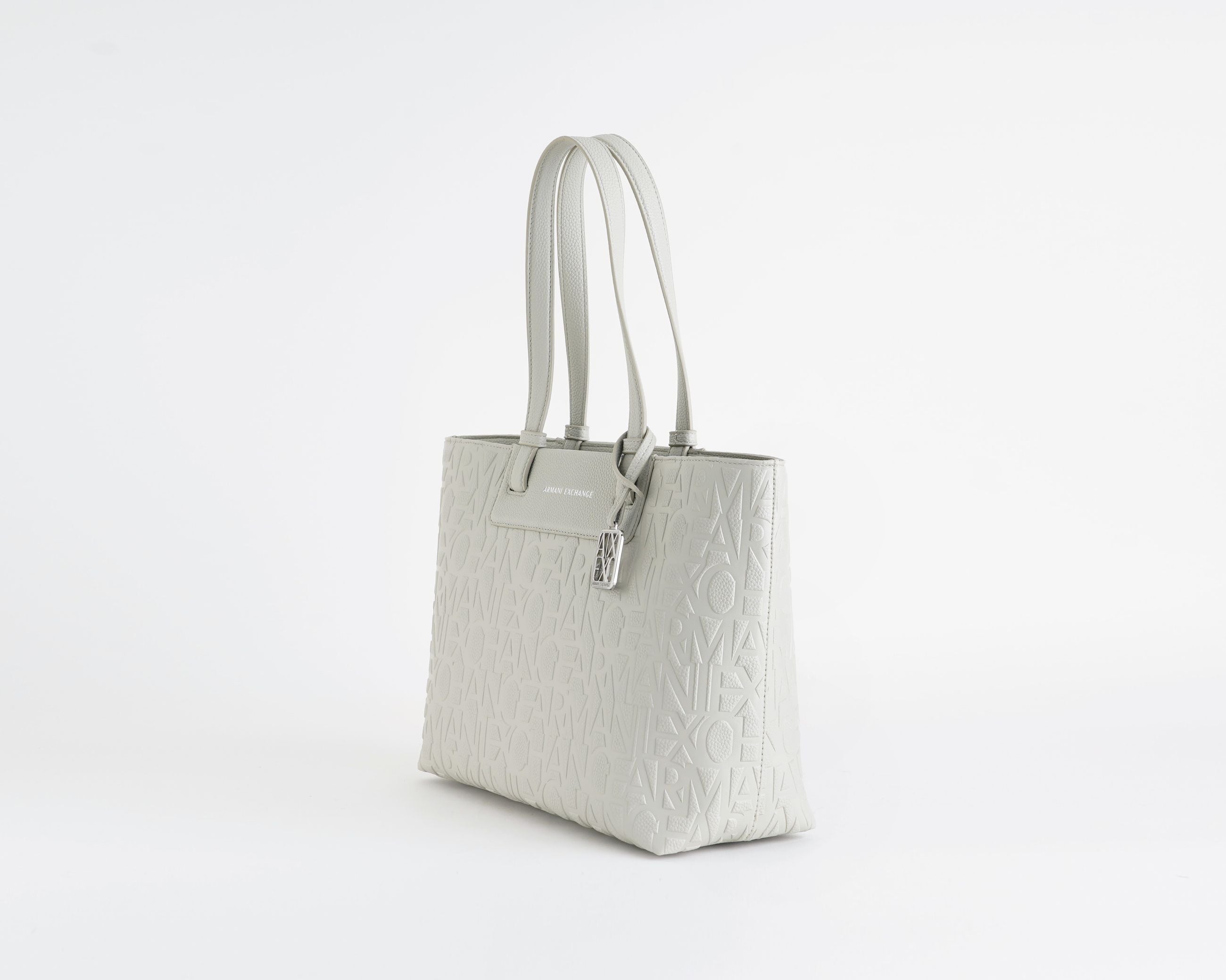 Shopping Bag ARMANI EXCHANGE XW001481AF15774 DUST - similpelle, logo all-over, donna