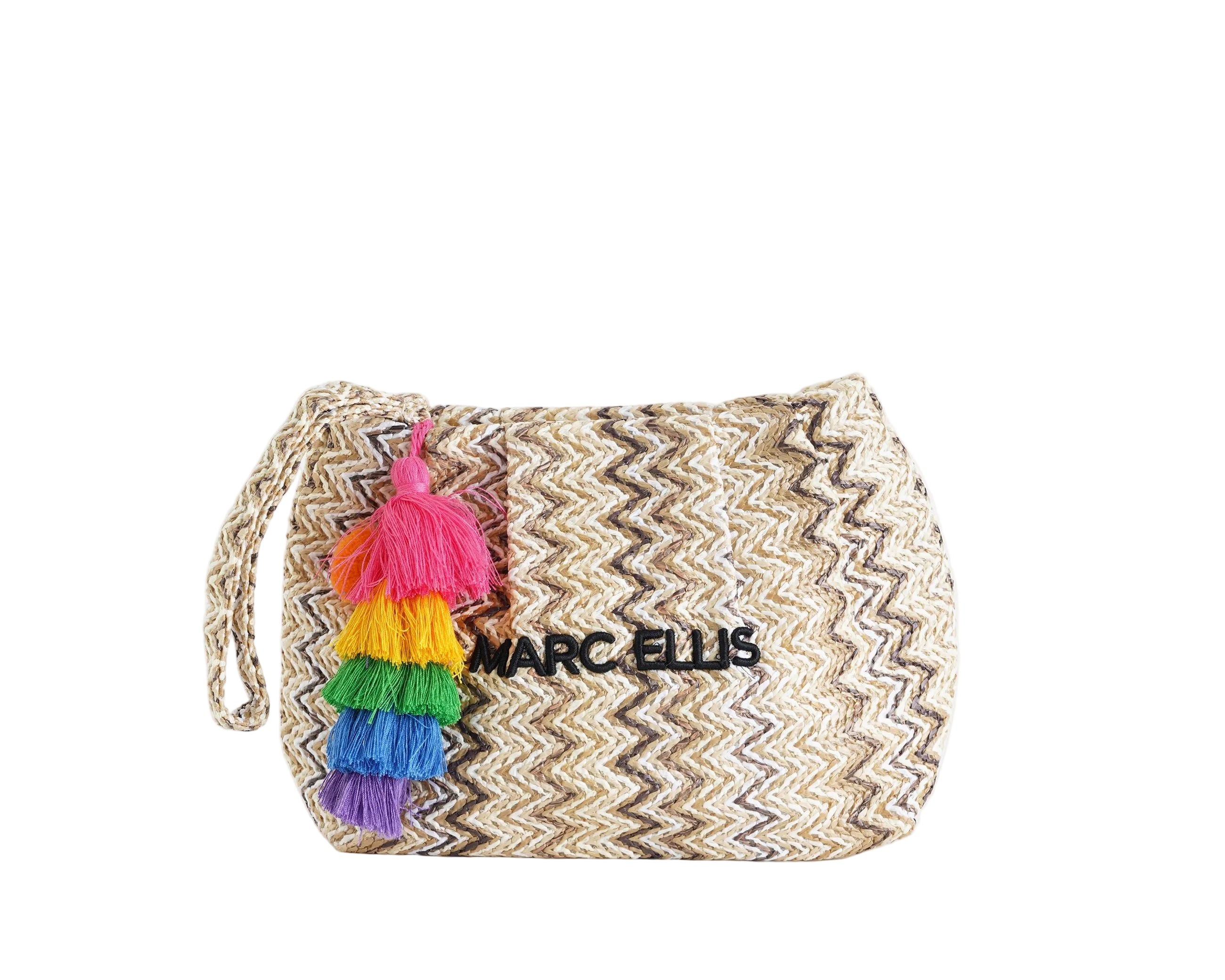 Clutch Marc Ellis Buby S. Claire C Multicolor Natural - Vista Frontale