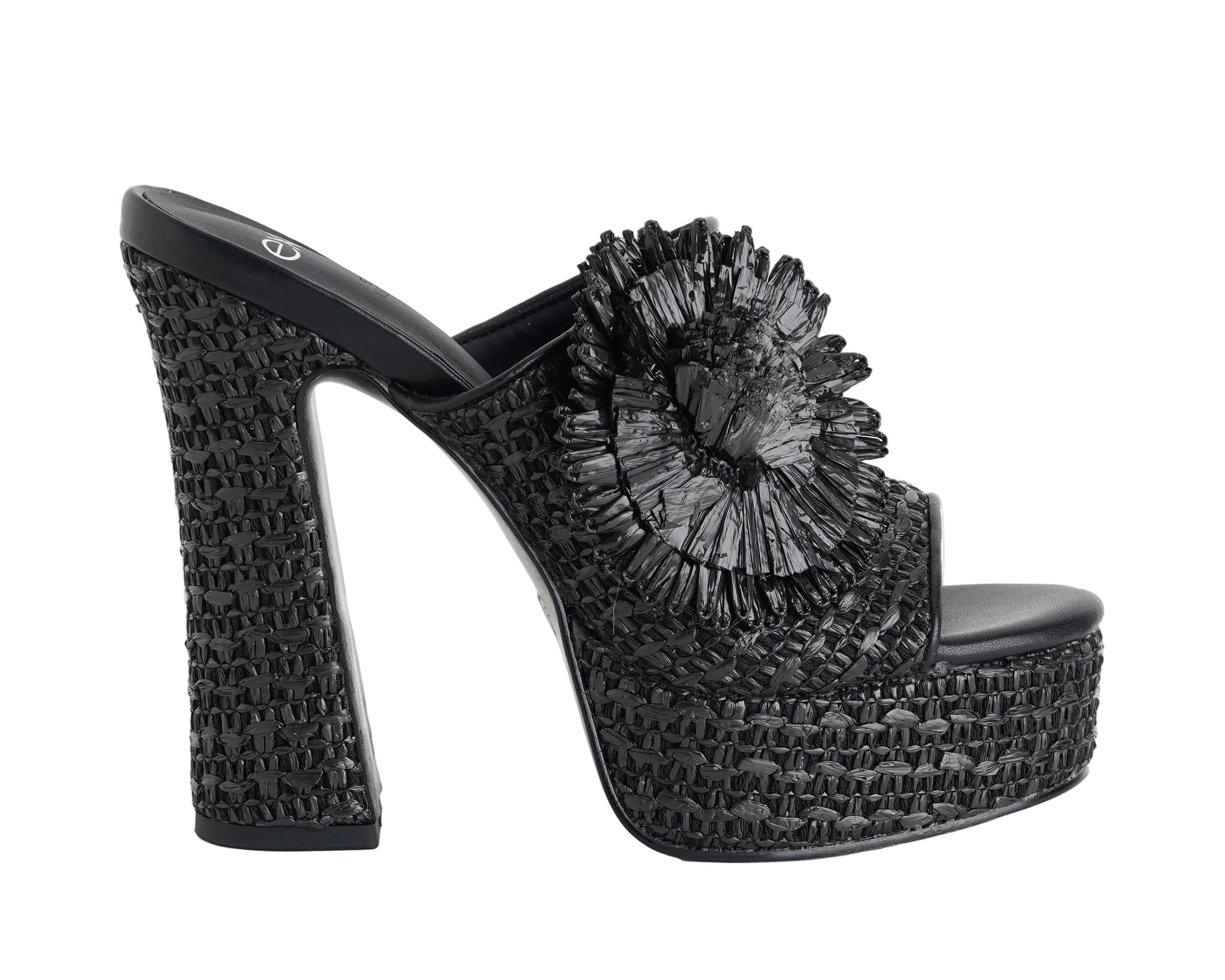 Sandalo alto con plateau Exe 2640-01 Nero