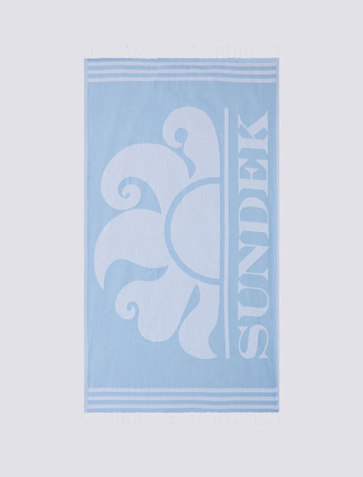 Telo mare Fouta Jacquard con logo Sundek AM401ATC1000 Giacinto
