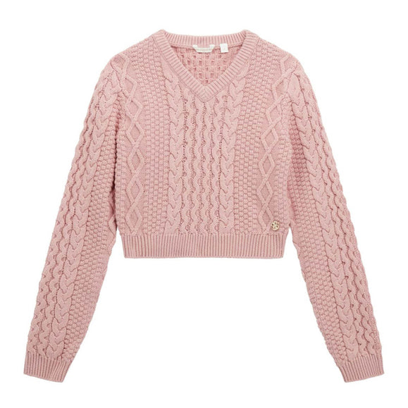 Maglione crop GUESS J5BR14 Pink Bambina