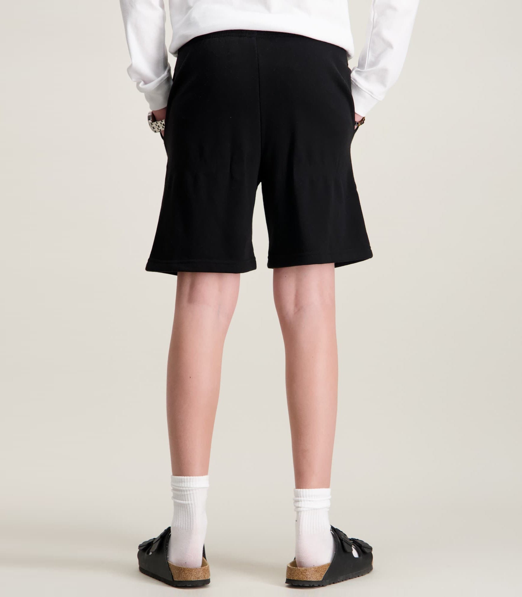 Shorts Lacoste LCB Core French Terry 947447-k96 Nero Unisex bambino