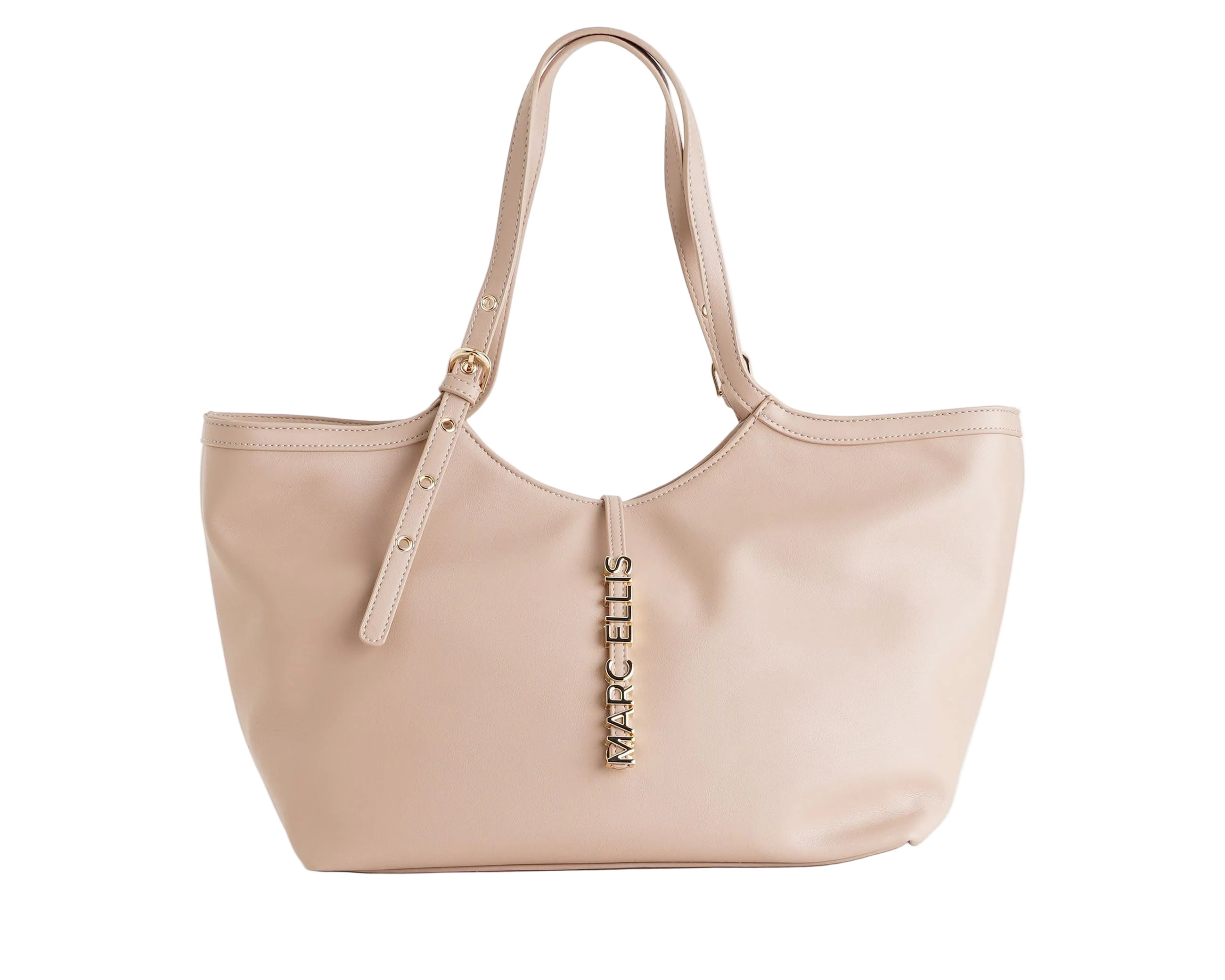 Borsa Marc Ellis Scarlett Macro Light Tan - Visione Frontale