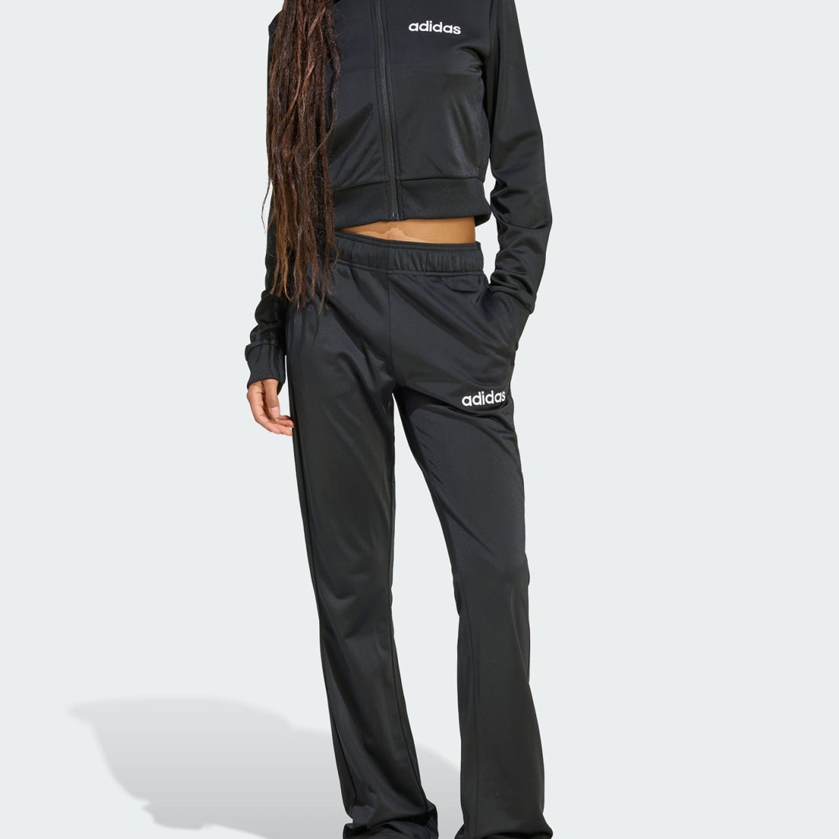 Tuta da ginnastica slim fit Adidas JZ6905 Black