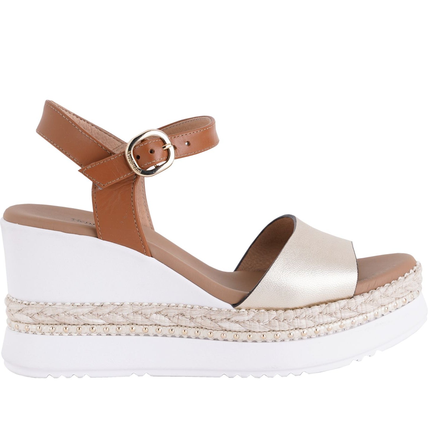 Sandalo con zeppa Donna