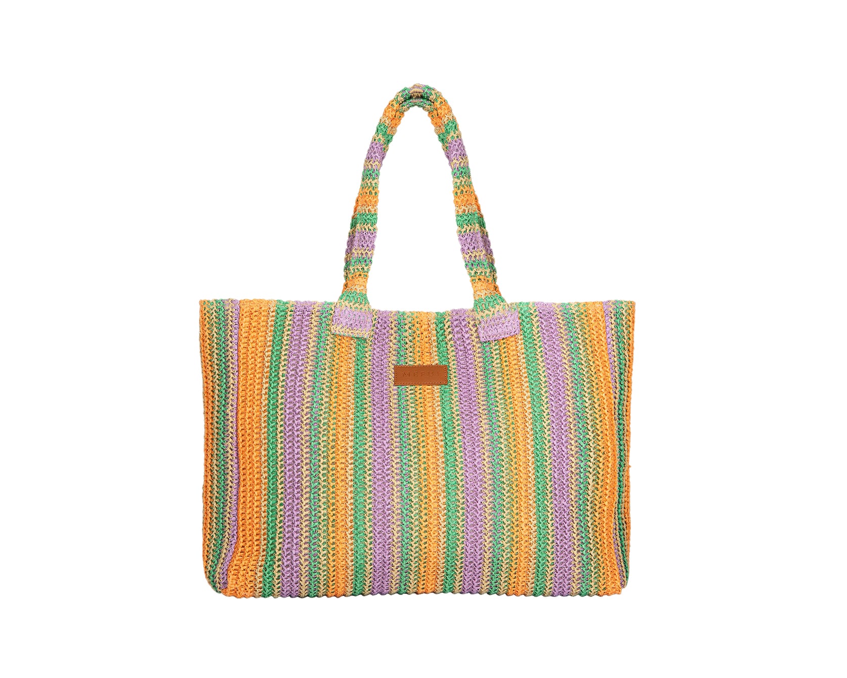 Maxi Bag Me Fui SW0085-OR in rafia Arancione Donna