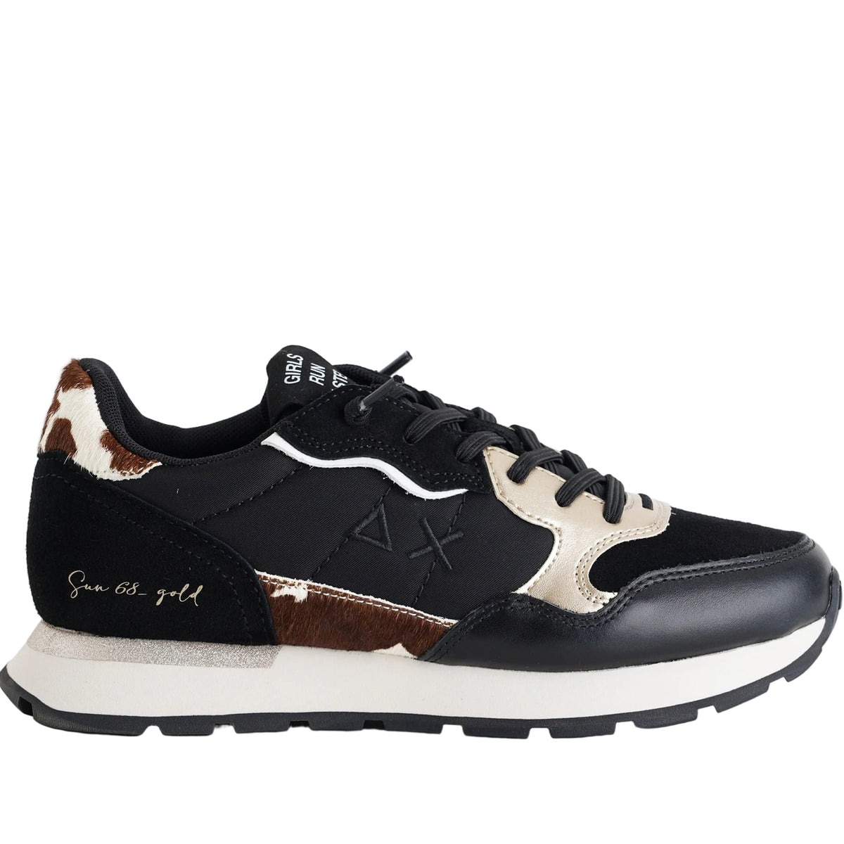 Sneakers Sun68 Ally Mix Materials Z46205 Nero