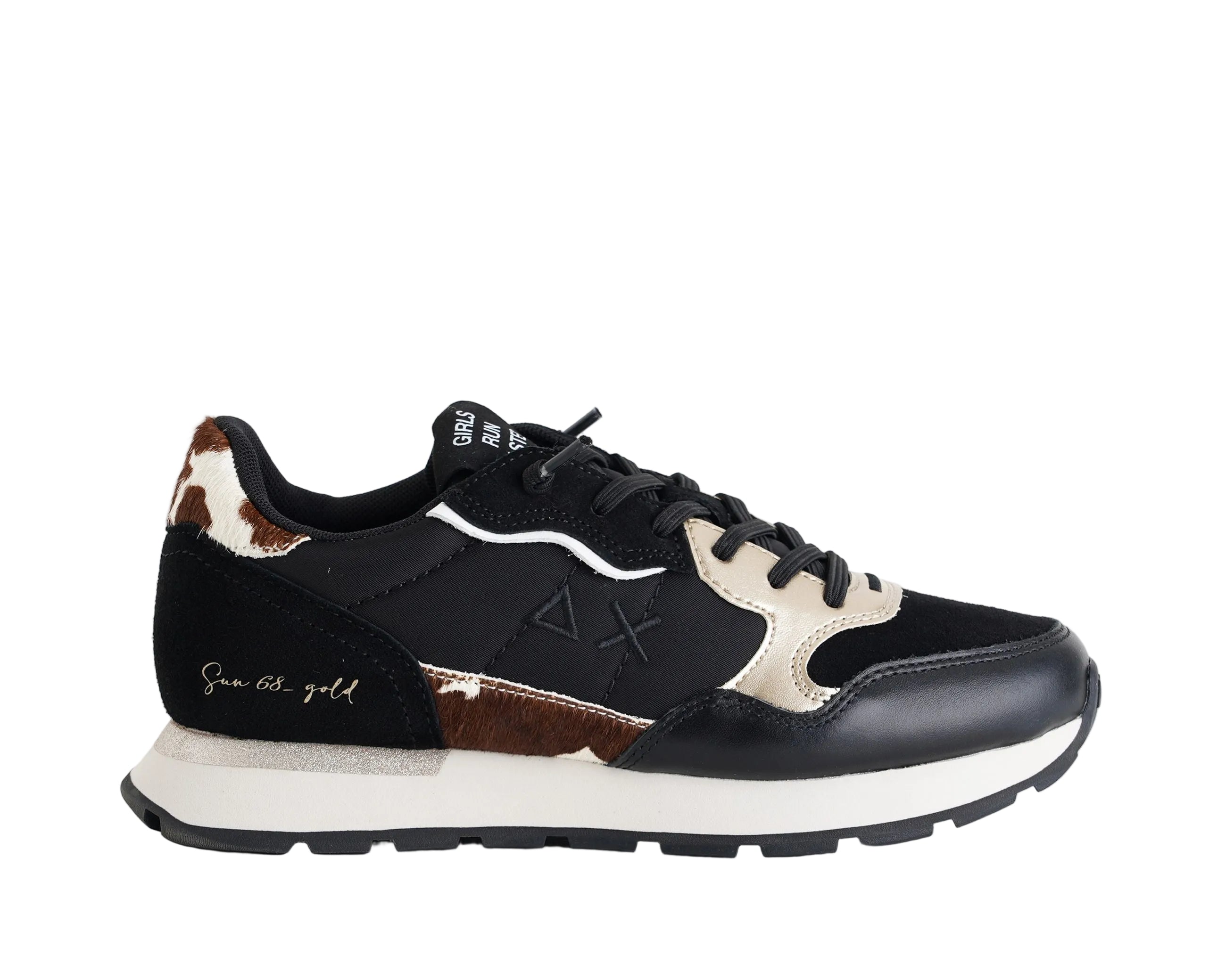 Sneakers Sun68 Ally Mix Materials Z46205 Nero