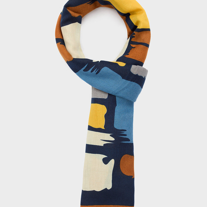 Foulard NALI' Lia BOSC0175 Marrone/Blu Donna