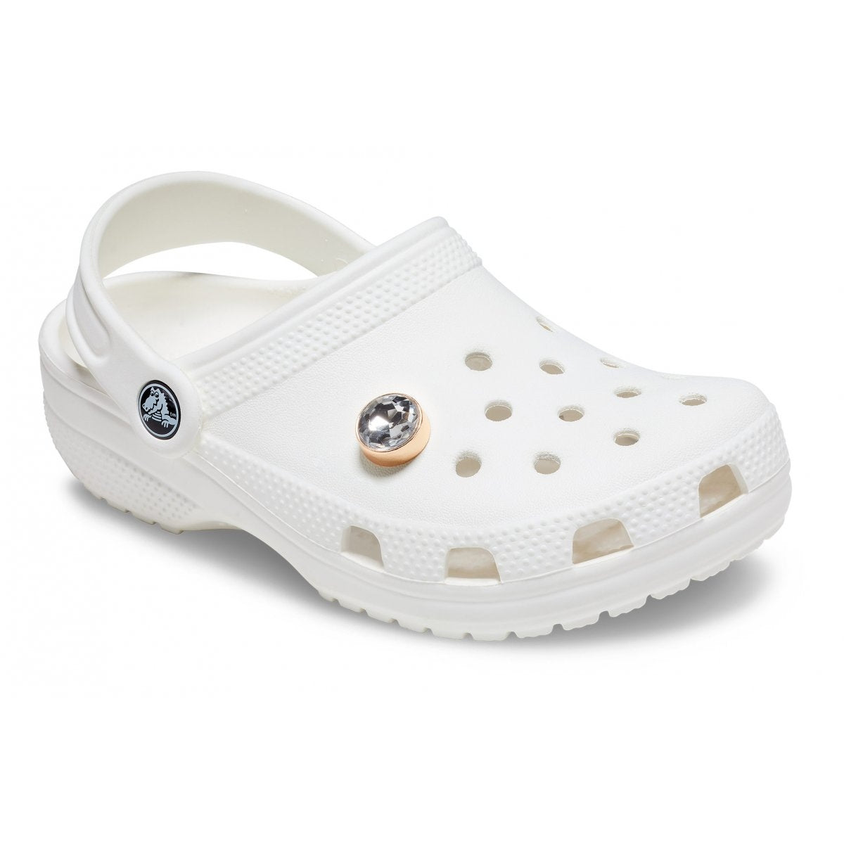 Jibbitz Crocs Clear Circle Gem CR.3964 JIB trasparente multicolore - Charm gemma circolare accessori scarpe Crocs unisex