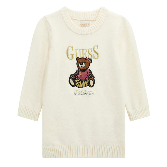 Abito maglione GUESS K5BK01 Cream White Bambina
