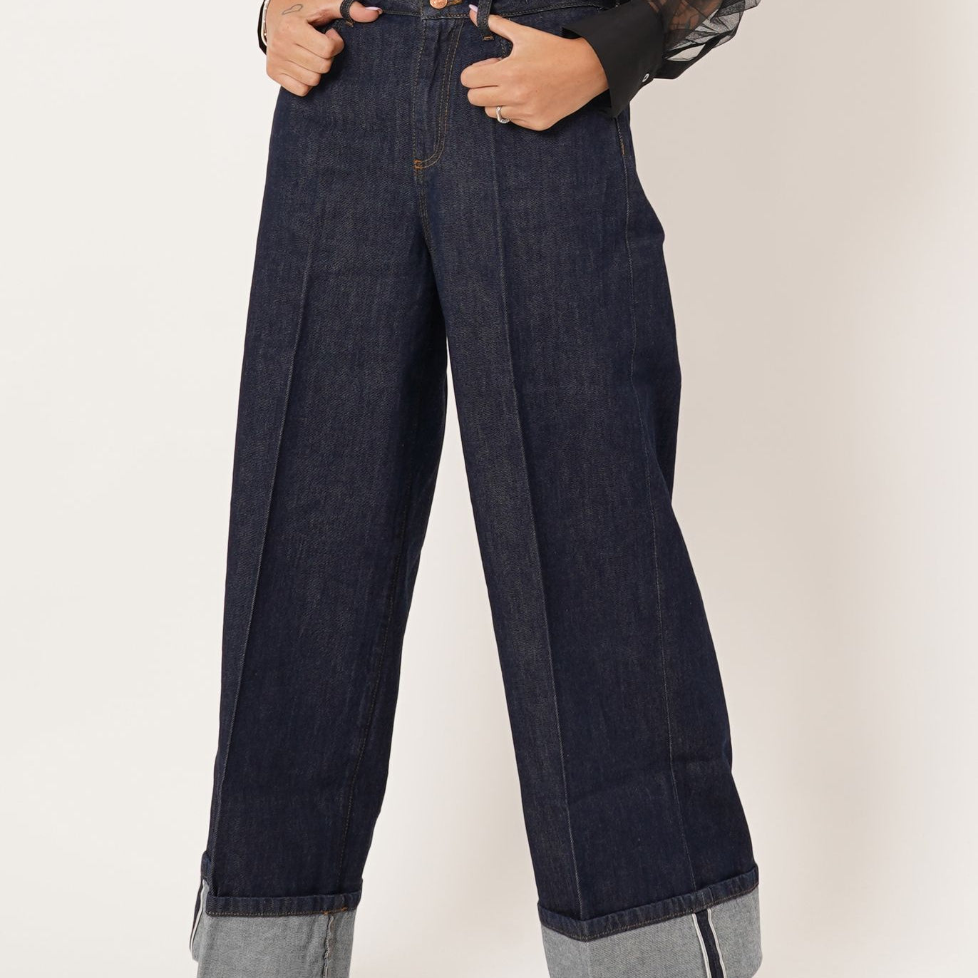 Jeans gamba larga Donna