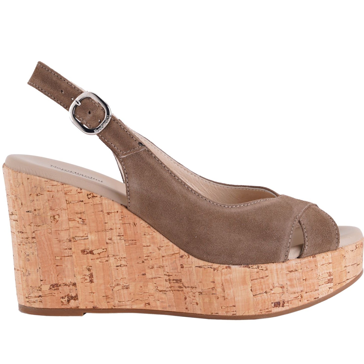 Sandalo con zeppa Donna