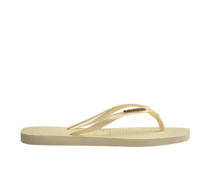 Sandalo Mare Havaianas Square Logo Metallic 4148257 Buttercream (09256)