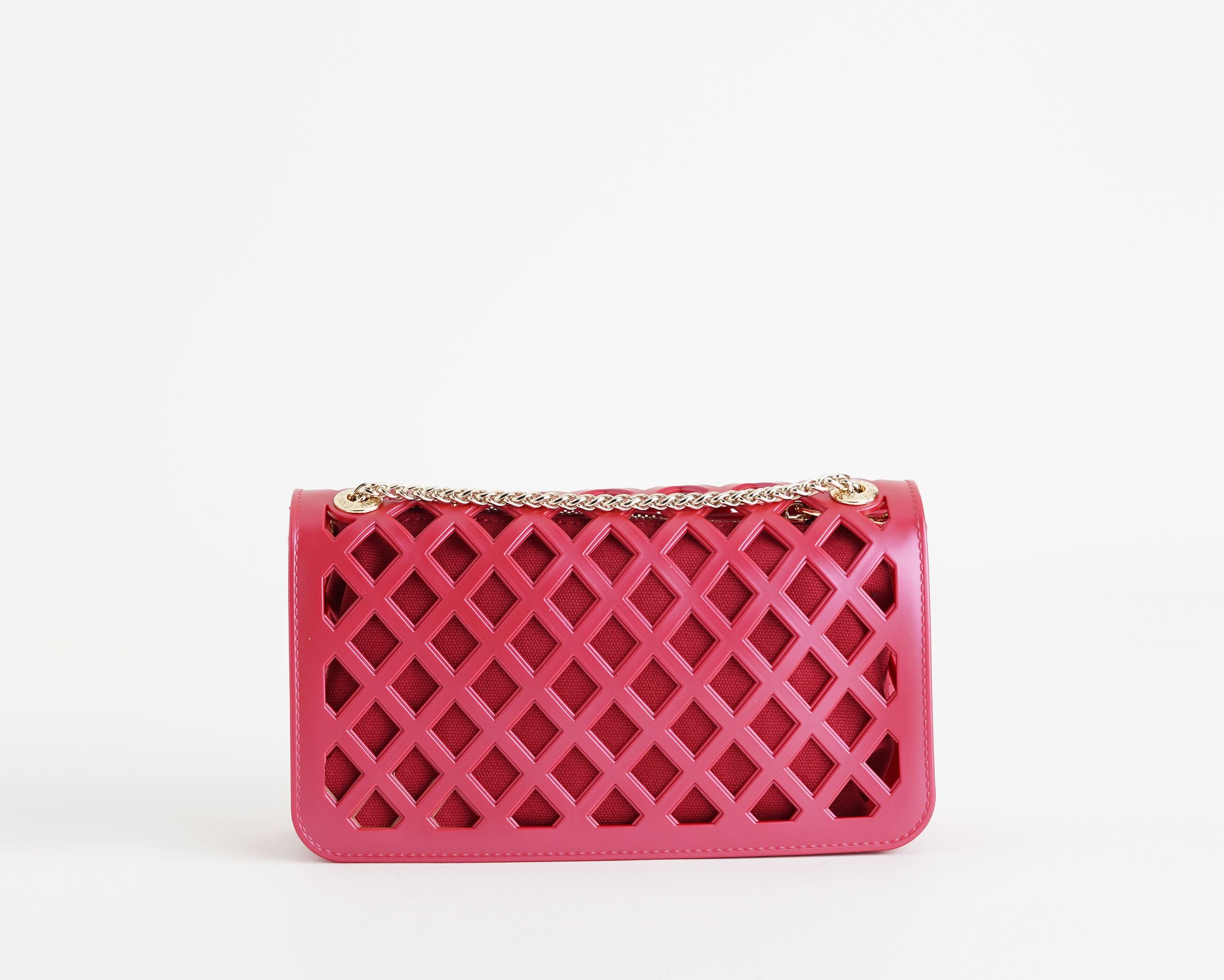 Borsa a spalla Marc Ellis Flat Basket Donna Rococco Red Light Gold – Vista posteriore