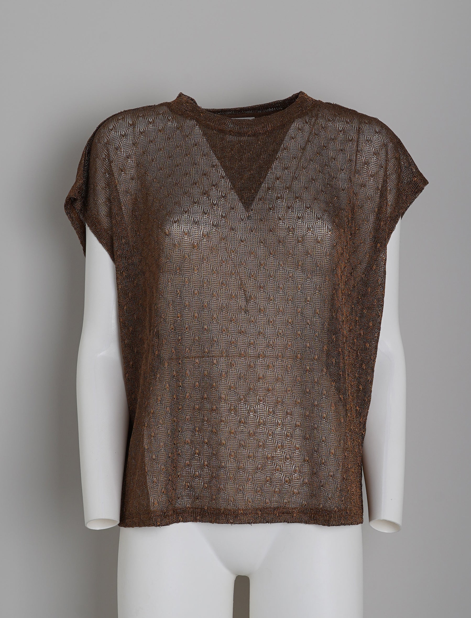 Maglia in lurex Anonyme K46SB301 Bronze