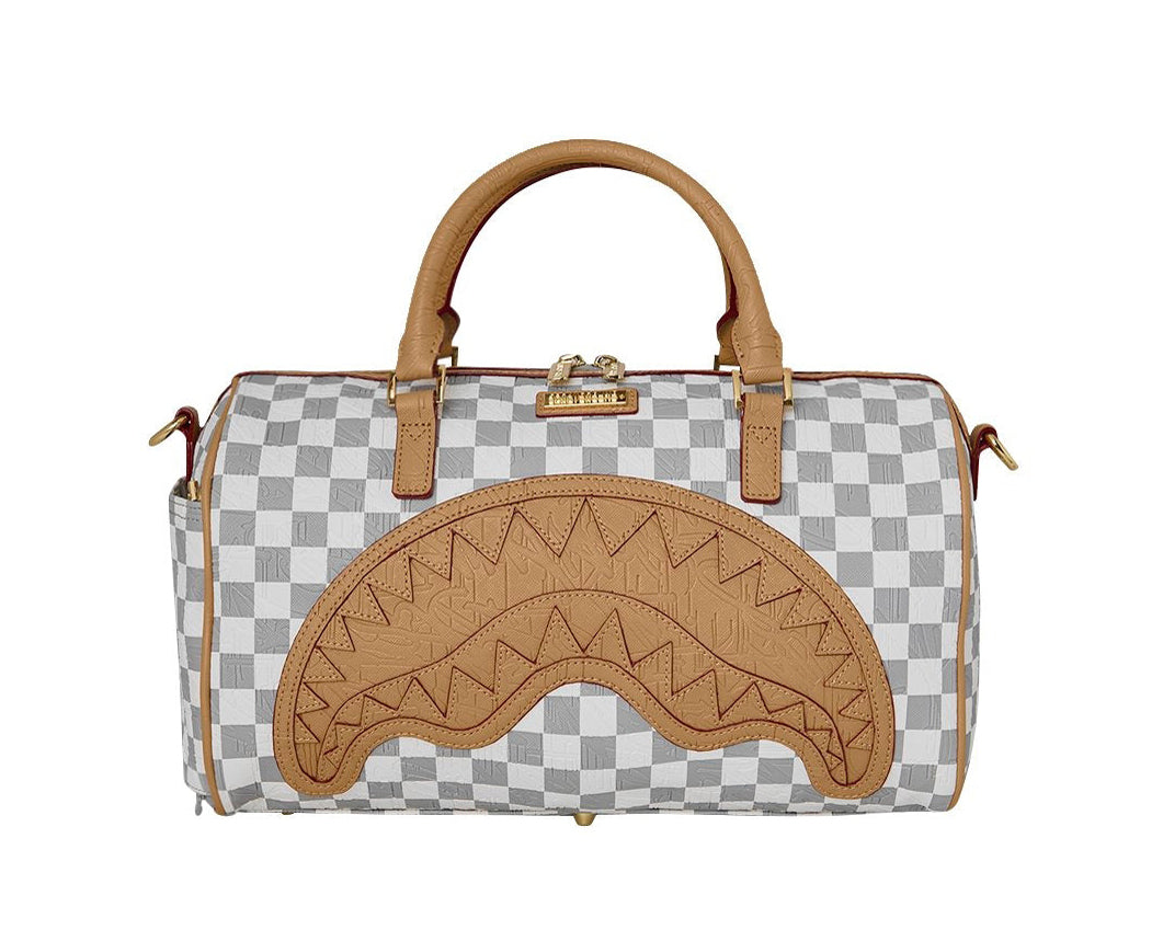 Bauletto Sprayground Embossed Cream Check Mini Duffle 910D9398NSZ