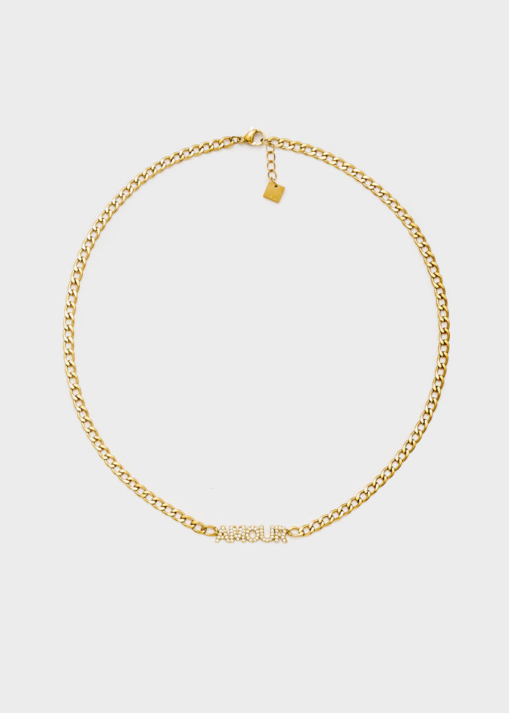 Collana girocollo Nalì Amour YACL0030 Oro Donna