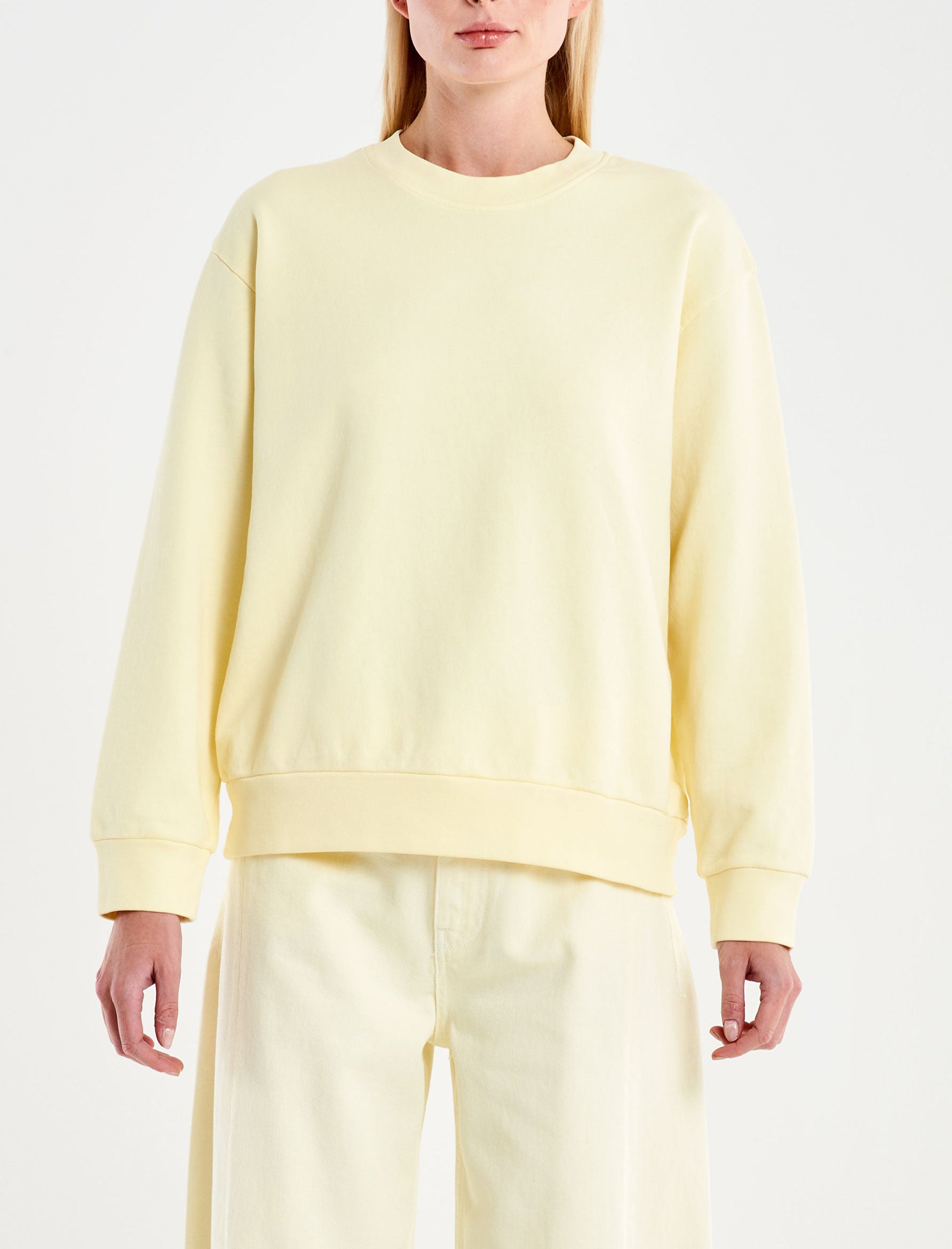 Felpa Basic Girocollo Vicolo TAB0155 Cipria Donna