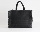 Borsa a mano Marc Ellis Buby S.Claire L Donna – vista posteriore, retro con patch logata black