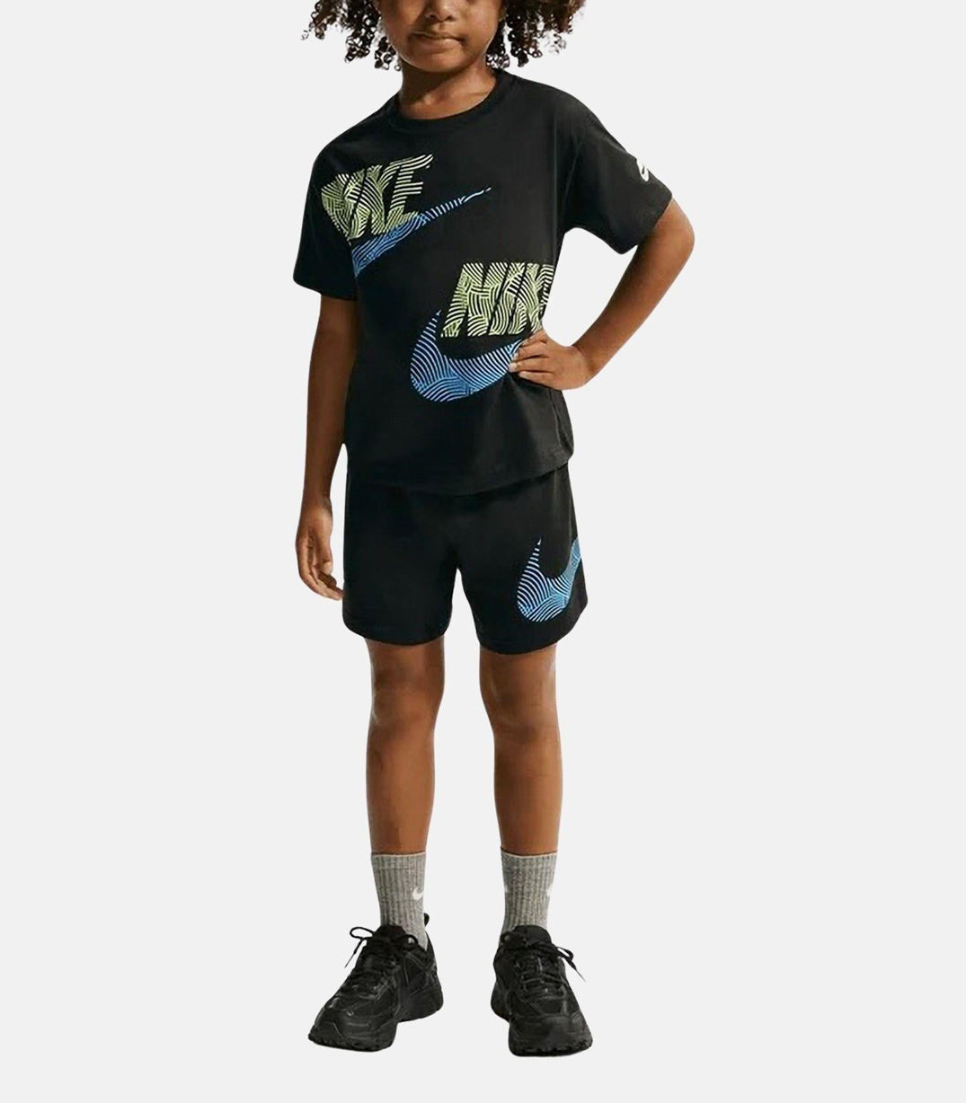 Completo T-Shirt e Shorts Haddad Nike 86N737-023 Unisex bambino