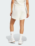 Vista posteriore shorts Adidas Soft Luxe Loose JV9876 Off White donna