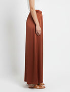Pantaloni Anonyme in raso viscosa P76ST232 Brick 