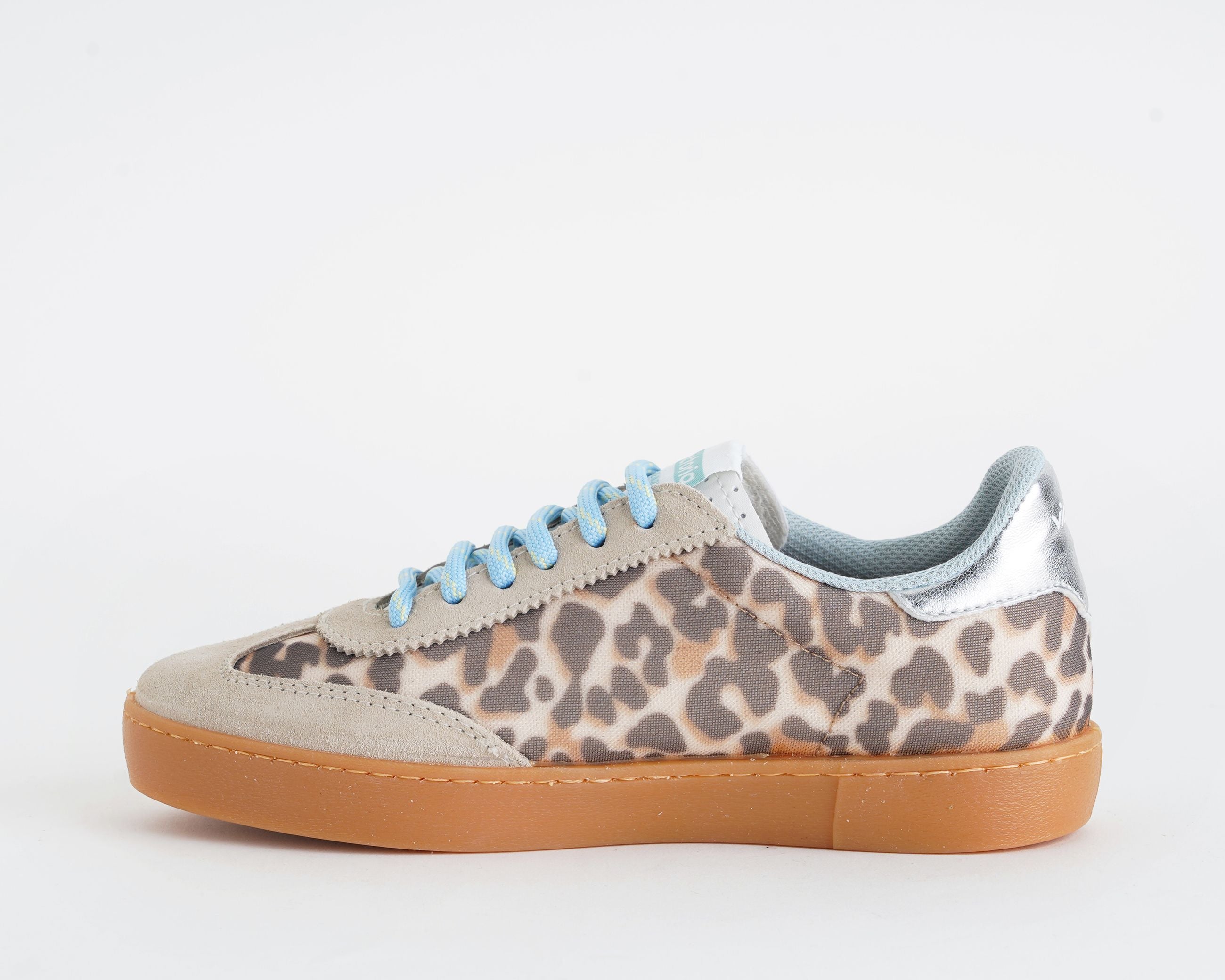 Sneakers Victoria Berlin 1126236 Beige/Leopard Donna – tomaia animalier con dettagli in camoscio