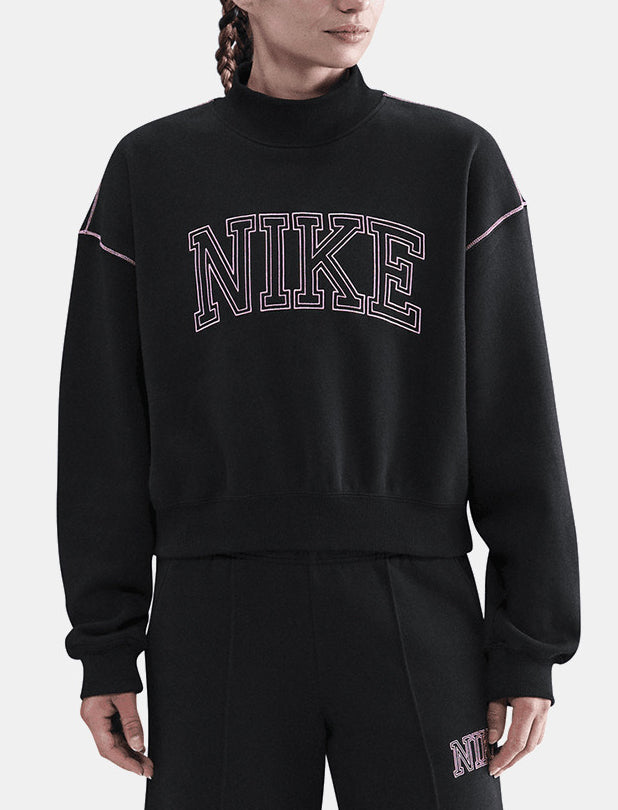 Felpa NIKE SPORTSWEAR POENIX LOGO MOCK NECK IM7490-010 Donna