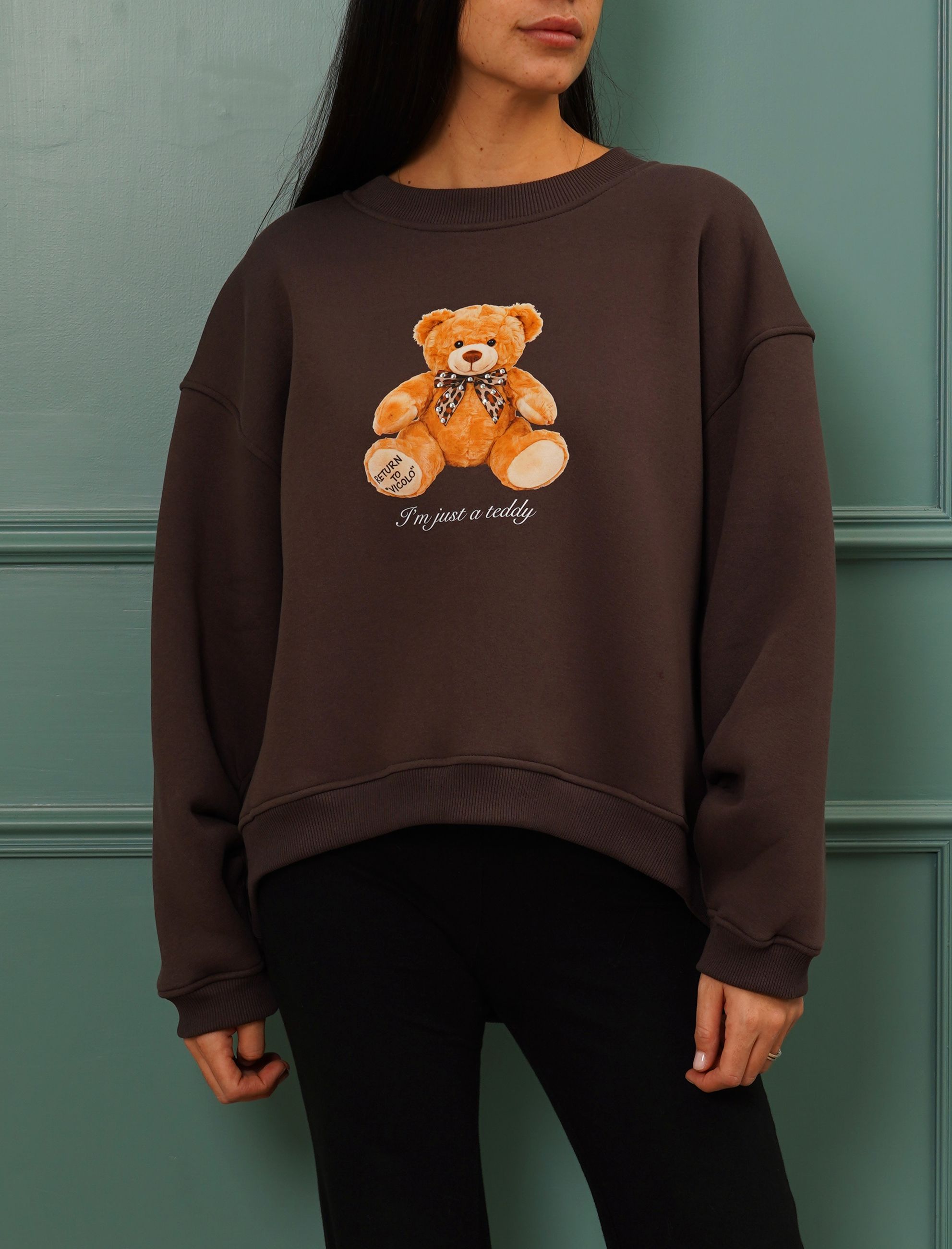 Felpa oversize VICOLO RF0561 Donna