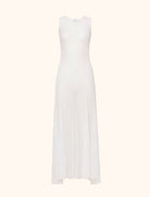Abito lungo Me Fui SW0720-WH in tulle Bianco Donna