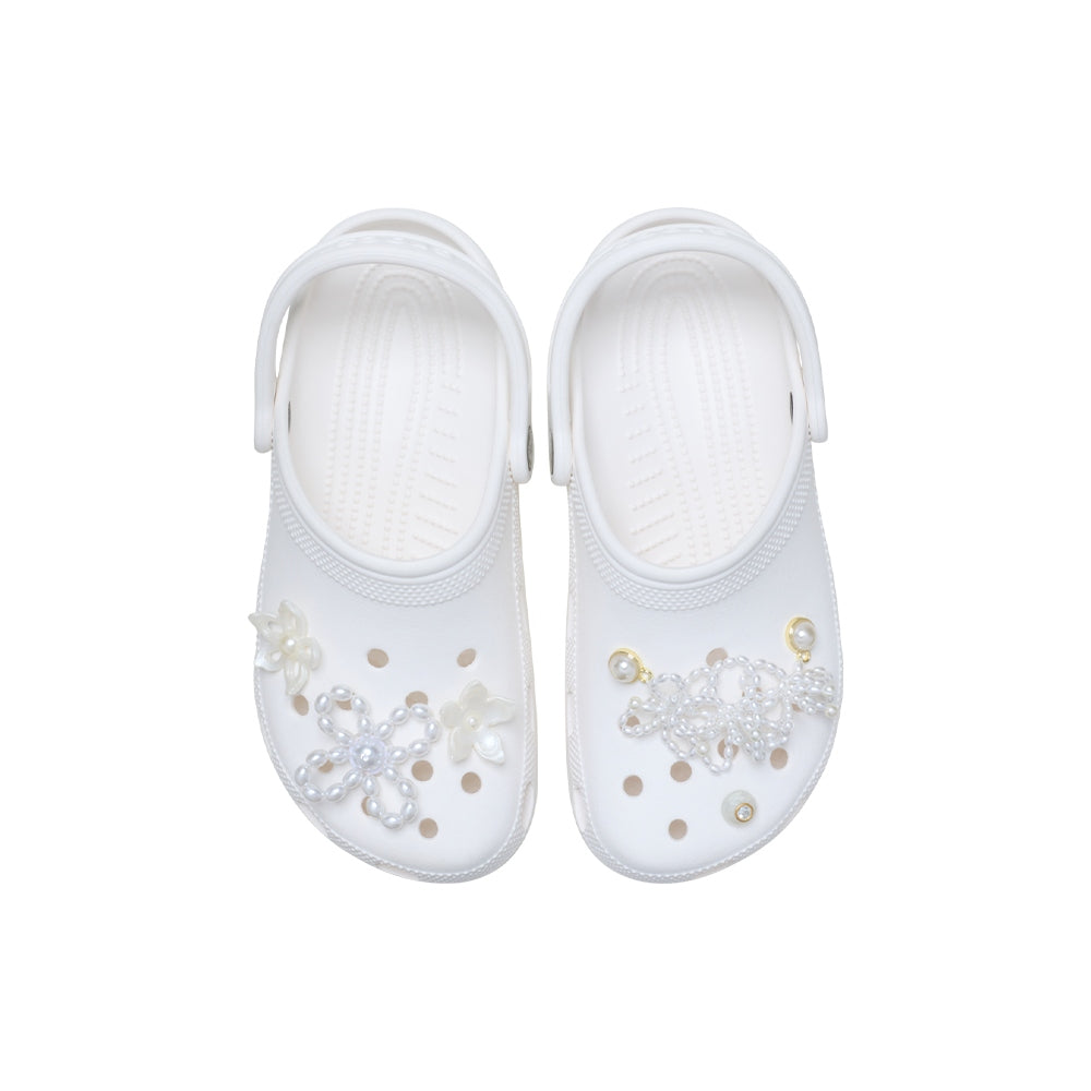 Jibbitz Crocs White Pearl Beaded 5 Pack CR.5310 JIB bianco perla multicolore - Charm accessori scarpe Crocs unisex